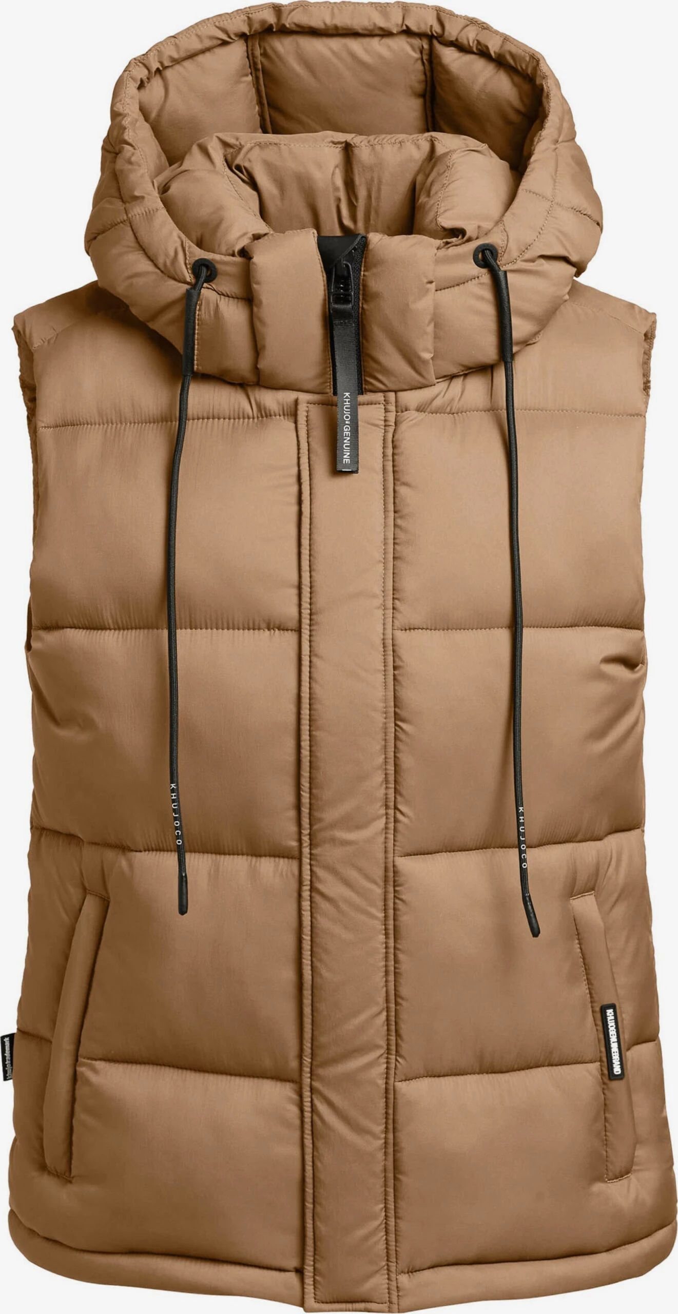 Khujo Bodywarmers Bodywarmer Eden Dames Lichtbruin