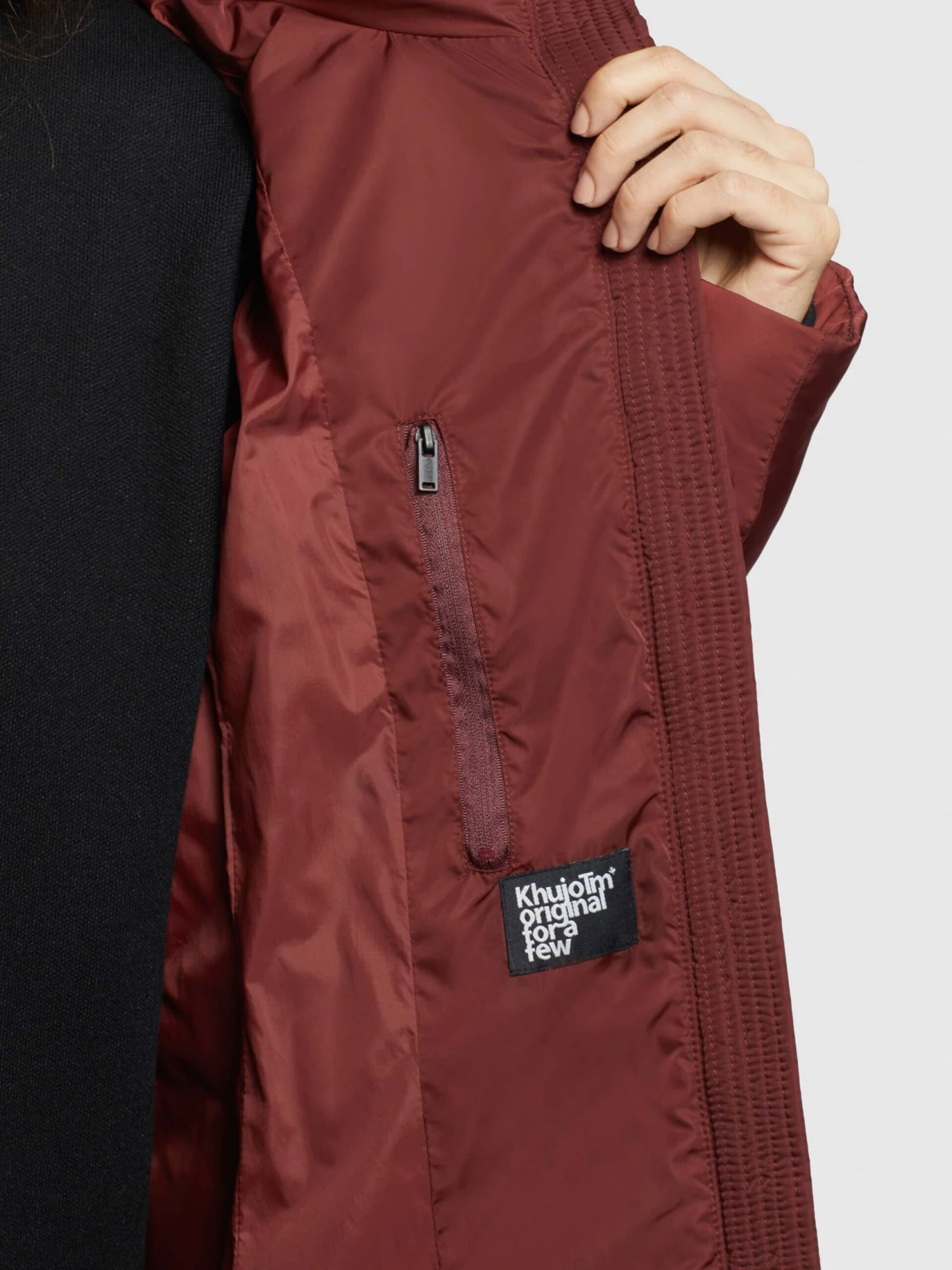 Khujo Wintermantels Wintermantel HAZELLE Dames Roestrood - Afbeelding 8