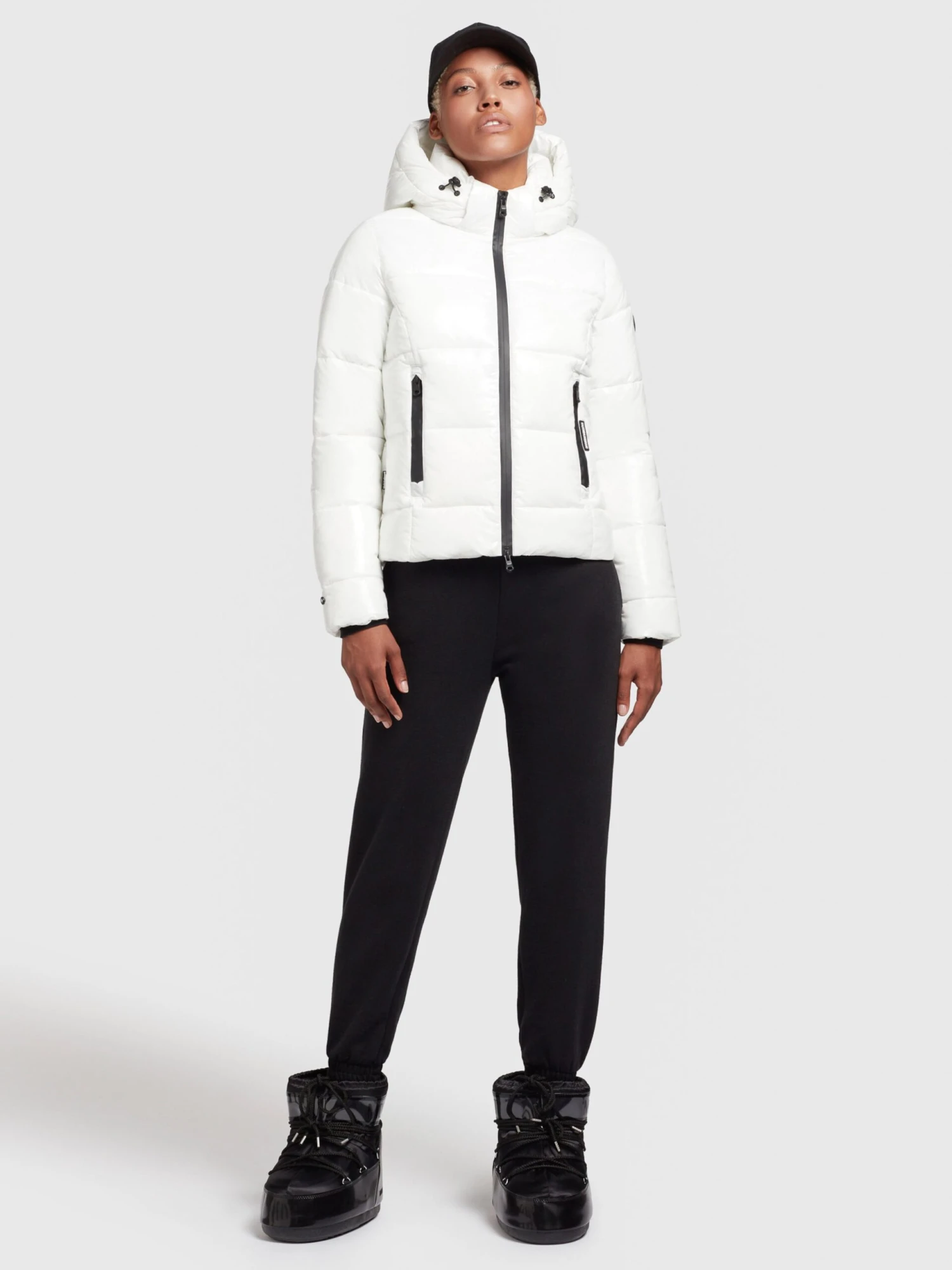 Khujo Winterjassen Winterjas Fala Dames Wit - Afbeelding 3