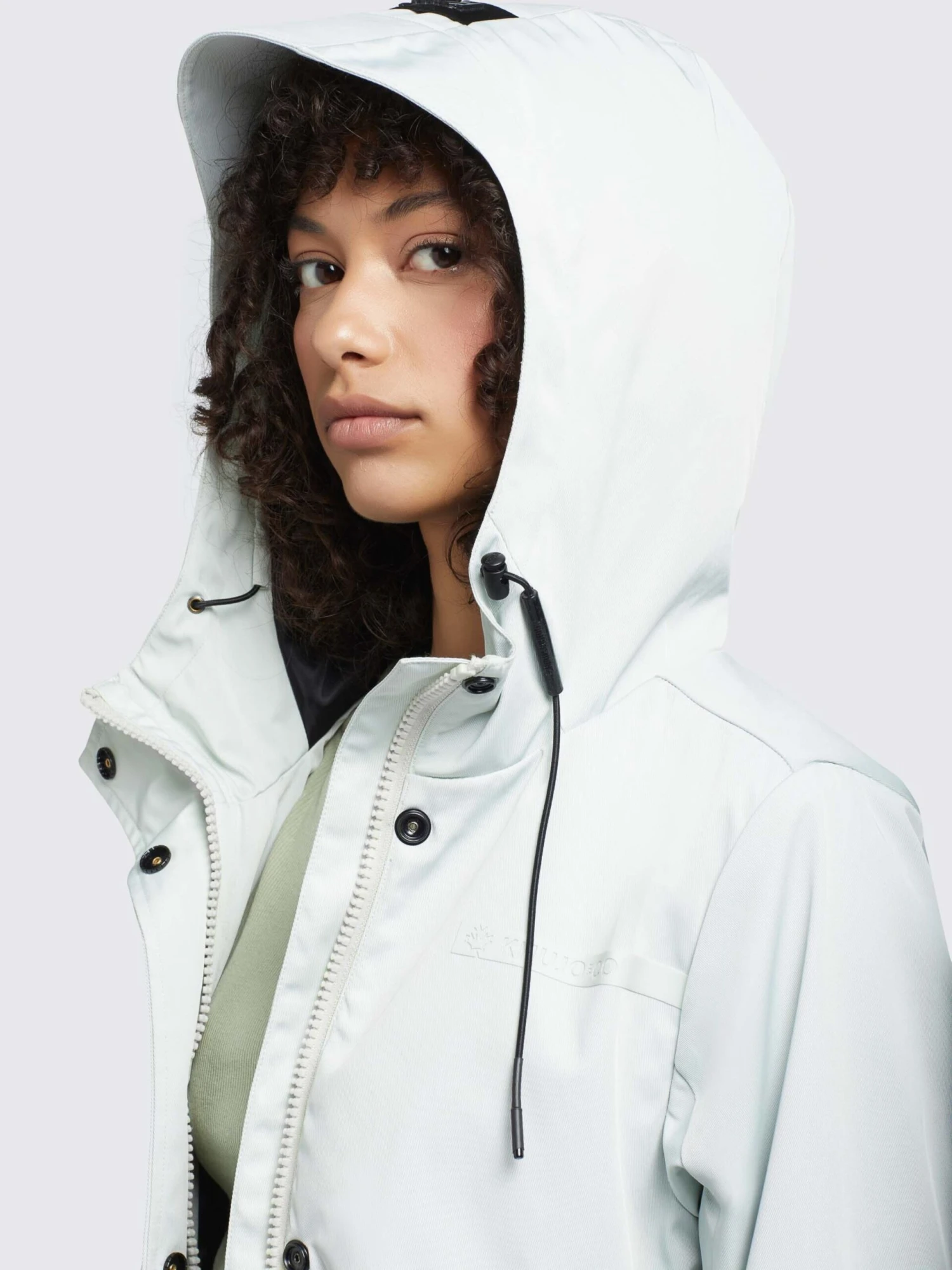 Khujo Tussenmantels Tussenmantel Jomana Dames Pastelblauw - Afbeelding 7