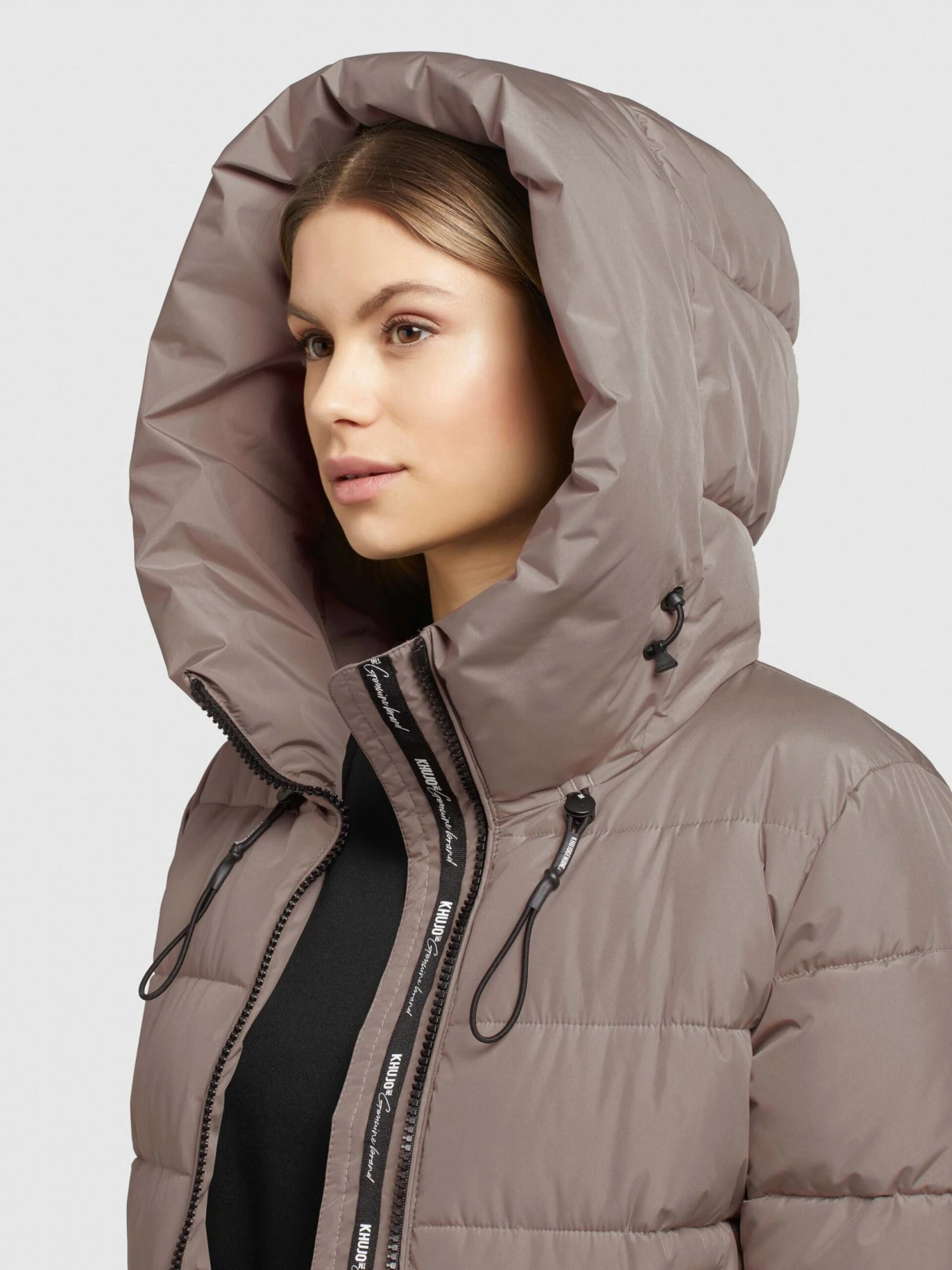 Khujo Wintermantels Wintermantel Jilias 3 Dames Bruin - Afbeelding 7