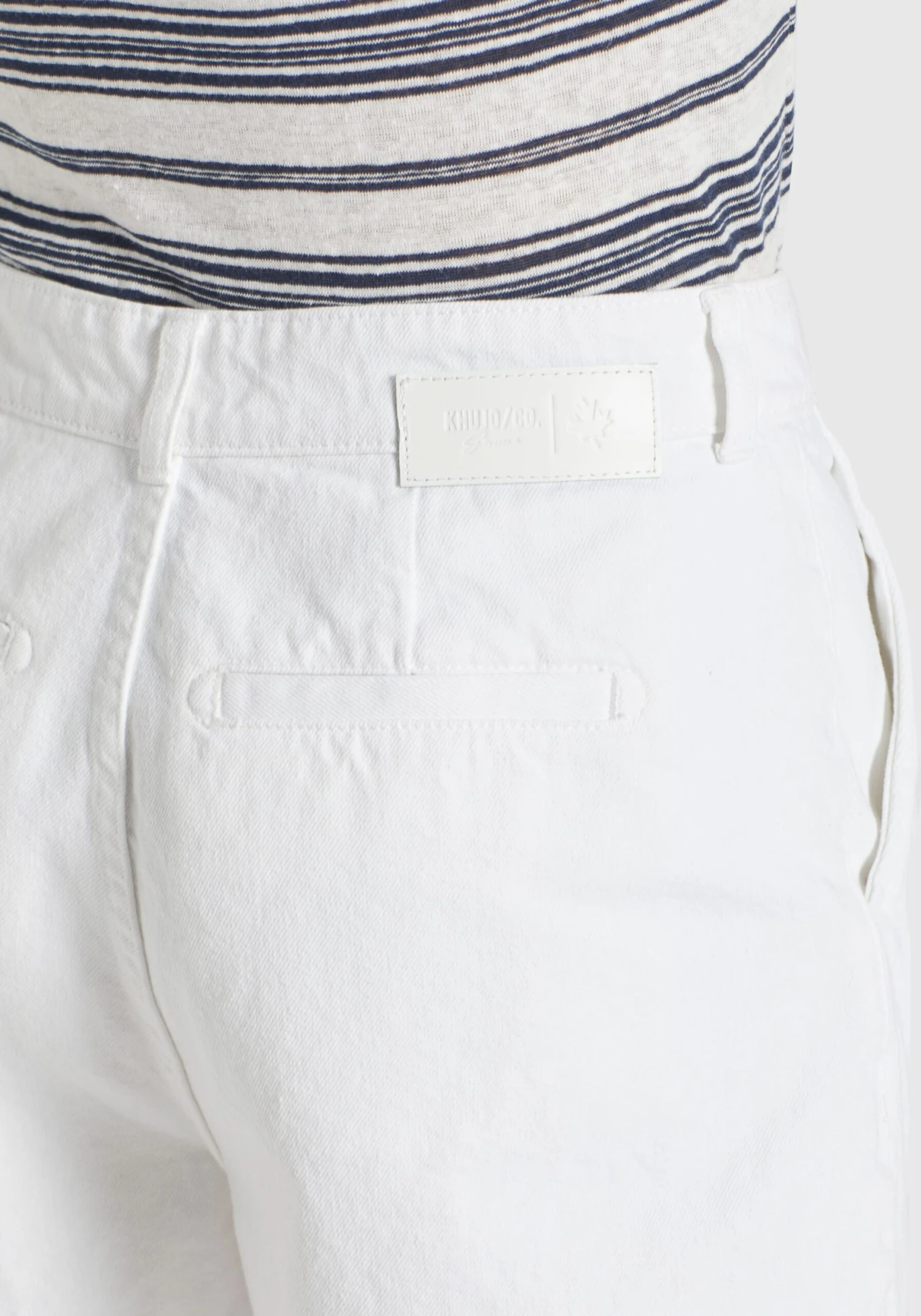 Khujo Jeans Loosefit Bandplooi Jeans Cambel Dames Wit - Afbeelding 7