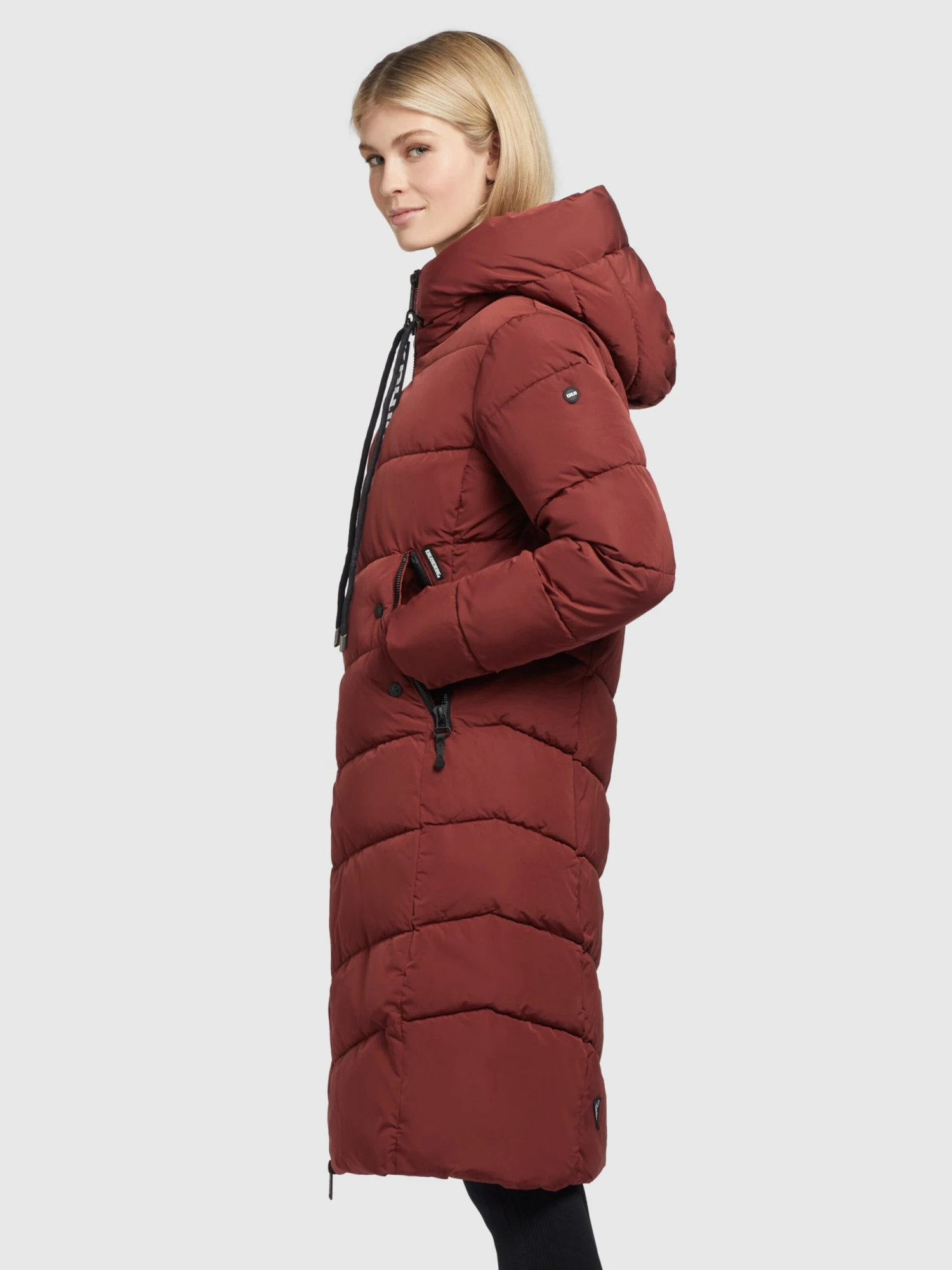 Khujo Tussenmantels Tussenmantel Klayd Dames Donkerrood - Afbeelding 5