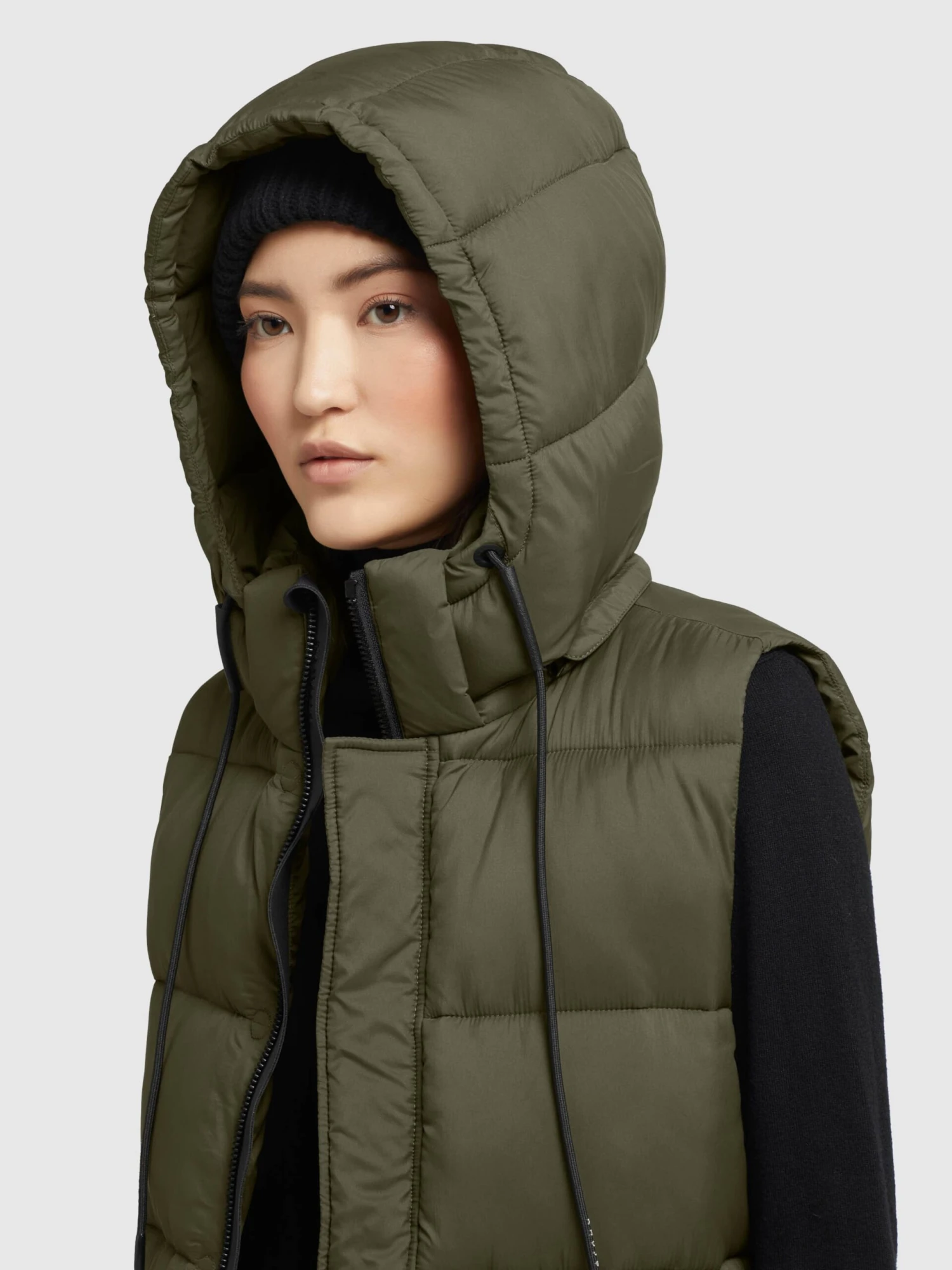 Khujo Bodywarmers Bodywarmer Eden Dames Kaki - Afbeelding 7