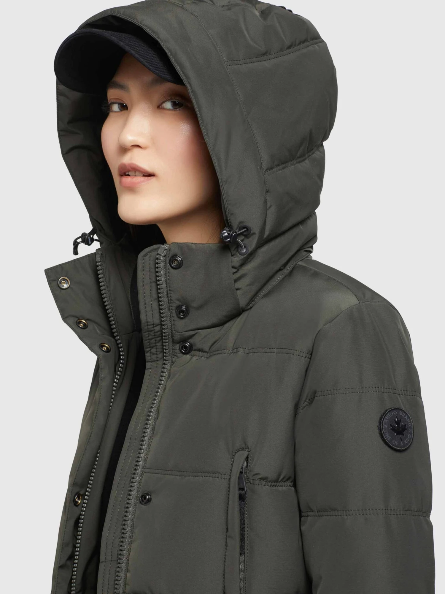 Khujo Wintermantels Wintermantel Kleo Dames Donkergroen - Afbeelding 7