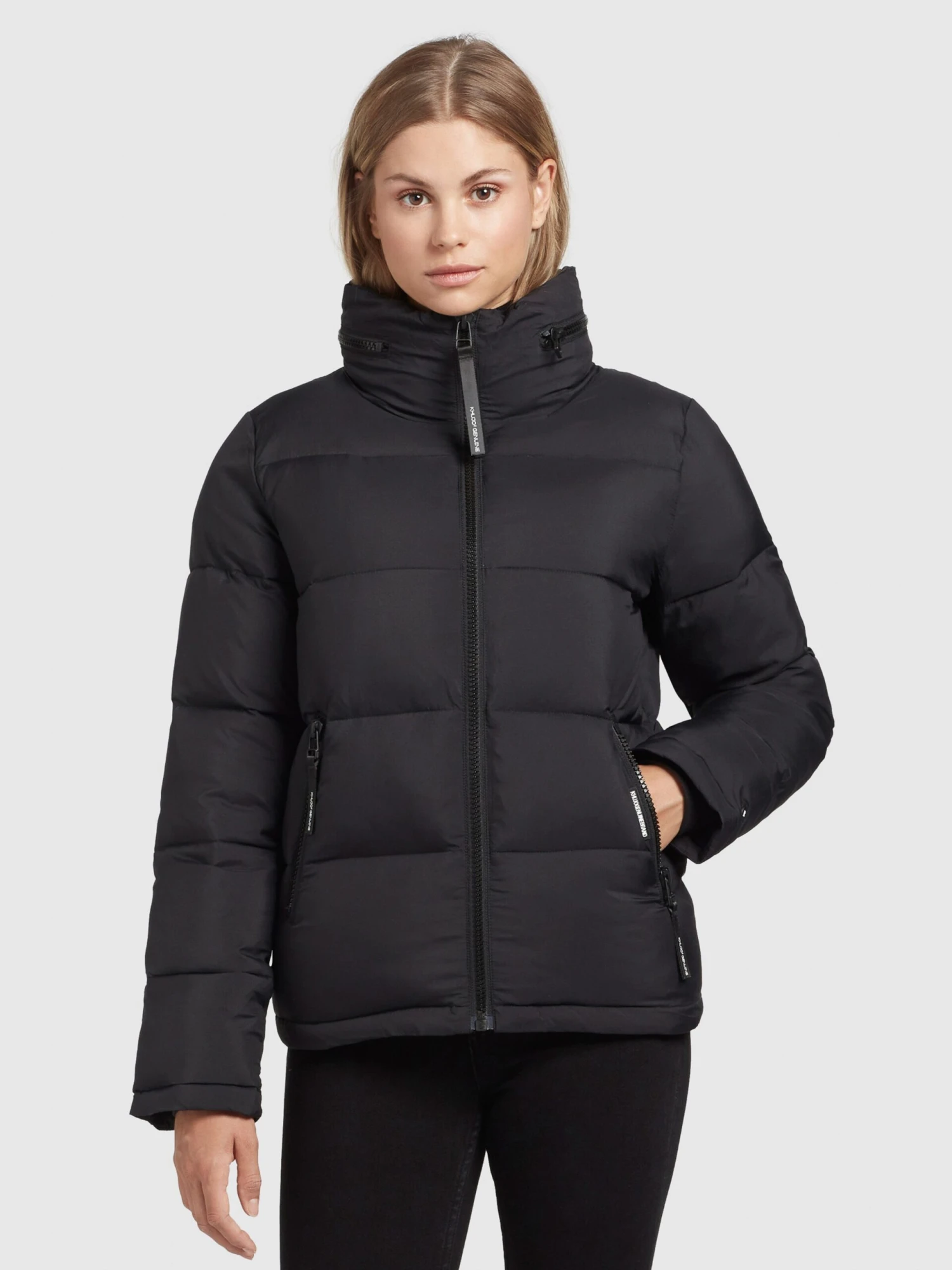 Khujo Winterjassen Winterjas Blondie Matt Dames Zwart - Afbeelding 2