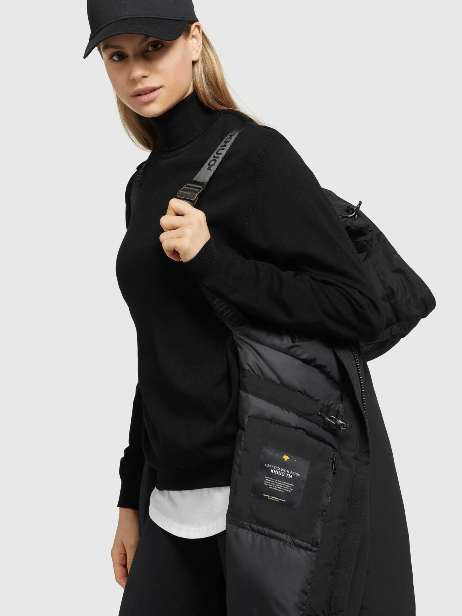 Khujo Wintermantels Wintermantel ABELLA Dames Zwart - Afbeelding 8