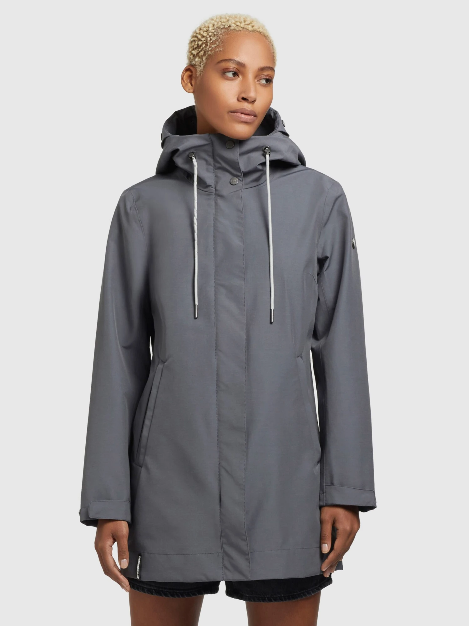 Khujo Tussenmantels Tussenmantel Artisa Dames Rookgrijs - Afbeelding 2