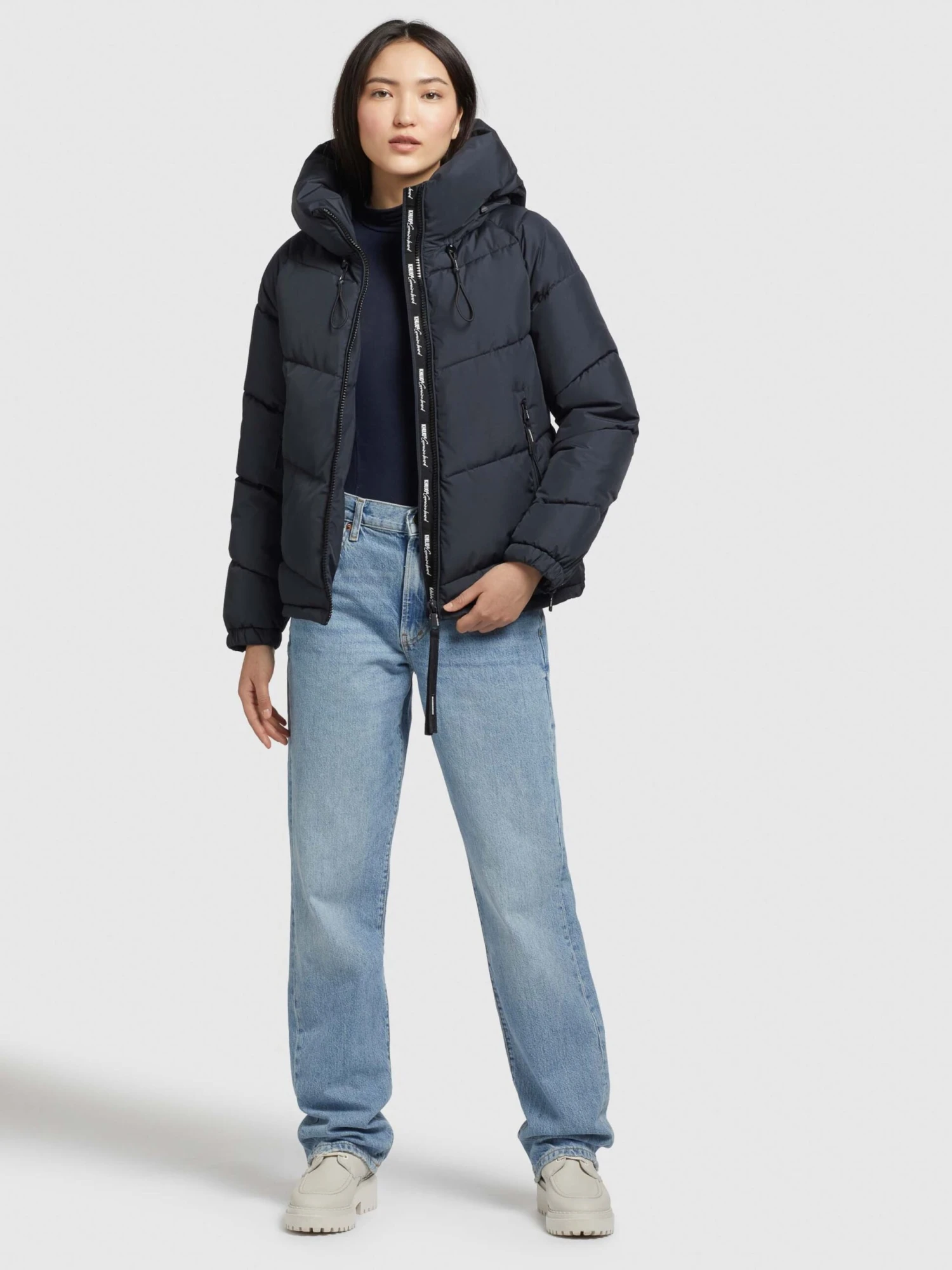 Khujo Winterjassen Winterjas Esila Dames Marine - Afbeelding 3