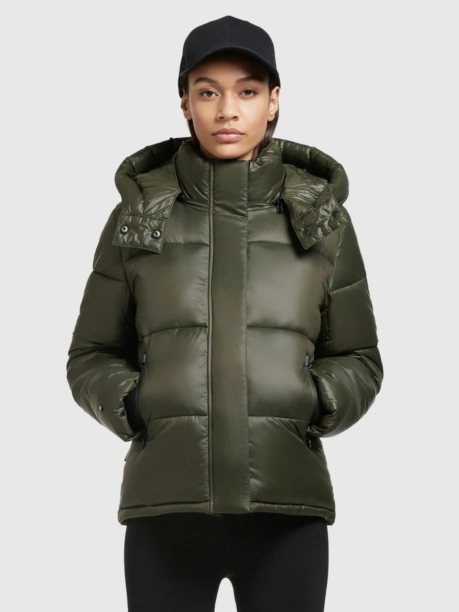 Khujo Winterjassen Winterjas Valona Dames Donkergroen - Afbeelding 2