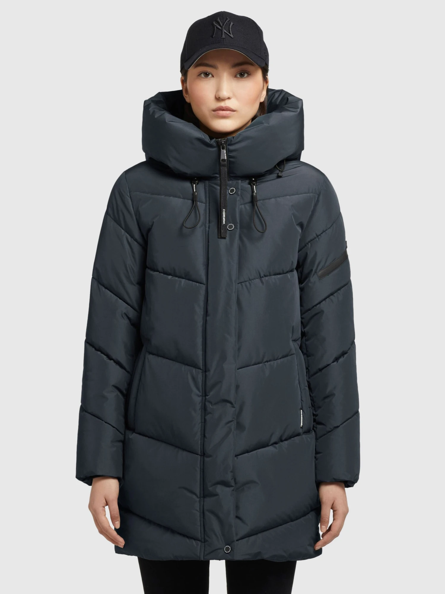 Khujo Winterjassen Winterjas Jordis 4 Dames Donkerblauw - Afbeelding 2