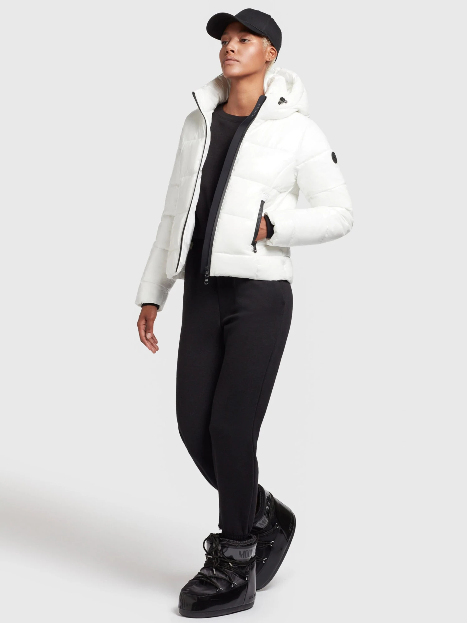 Khujo Winterjassen Winterjas Fala Dames Wit - Afbeelding 6