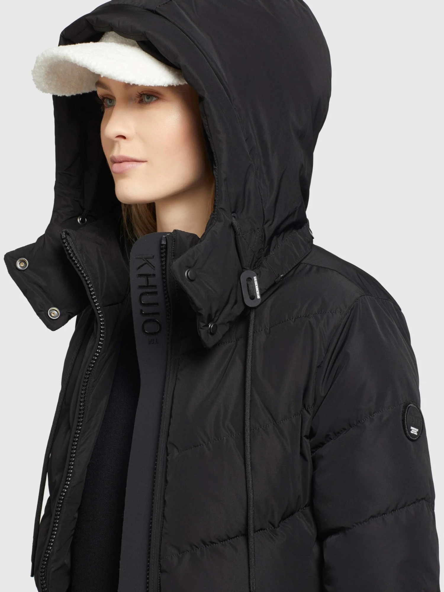 Khujo Wintermantels Wintermantel Huba Dames Zwart - Afbeelding 7