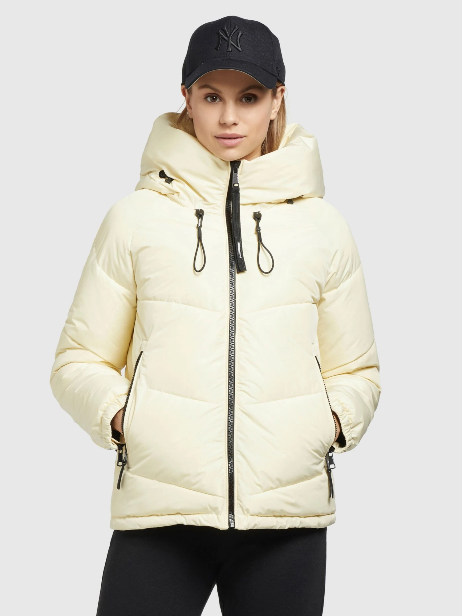 Khujo Winterjassen Winterjas Esila Dames Pasteelgeel - Afbeelding 2