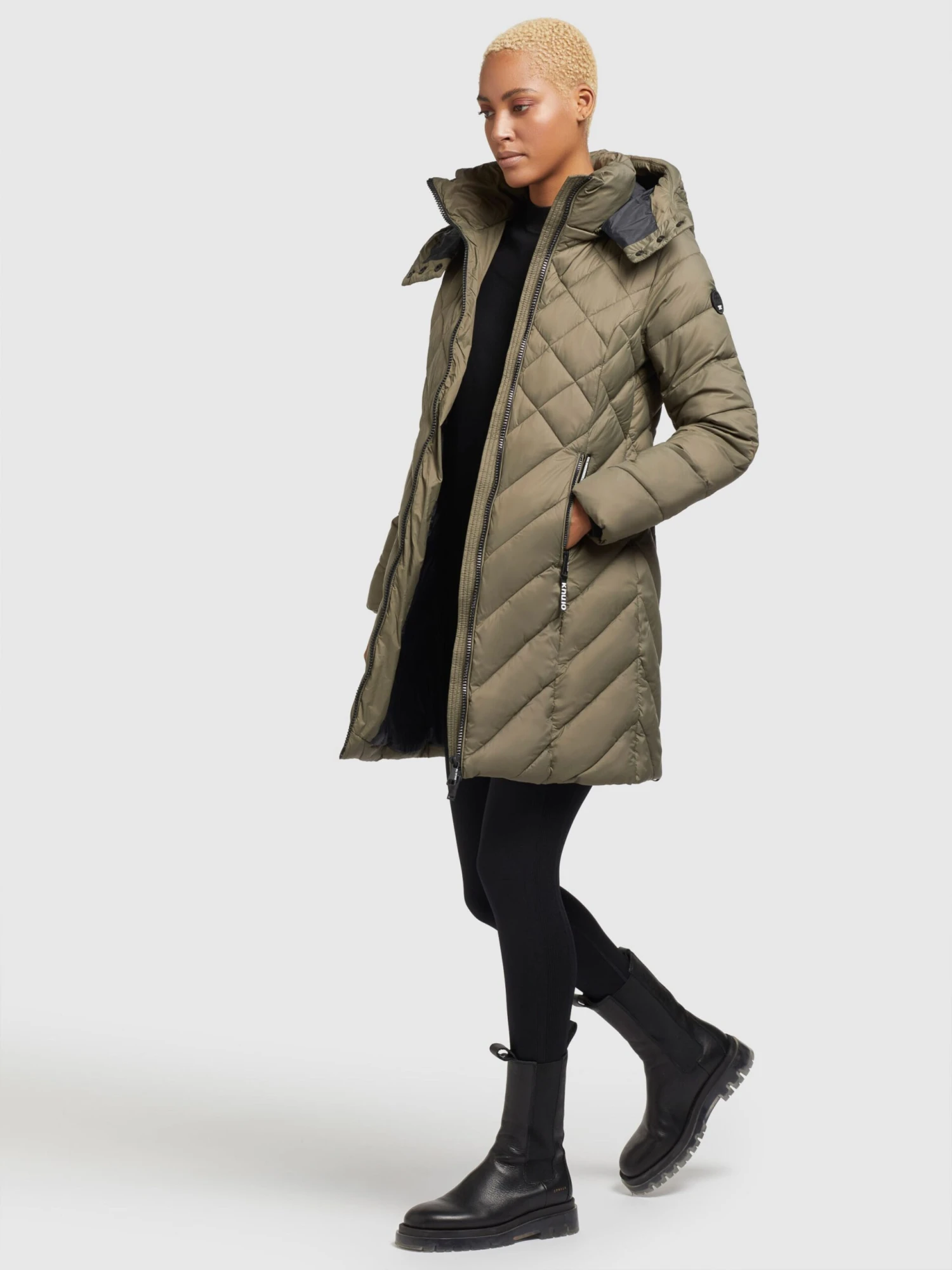 Khujo Tussenmantels Tussenmantel Aneth Dames Kaki - Afbeelding 6