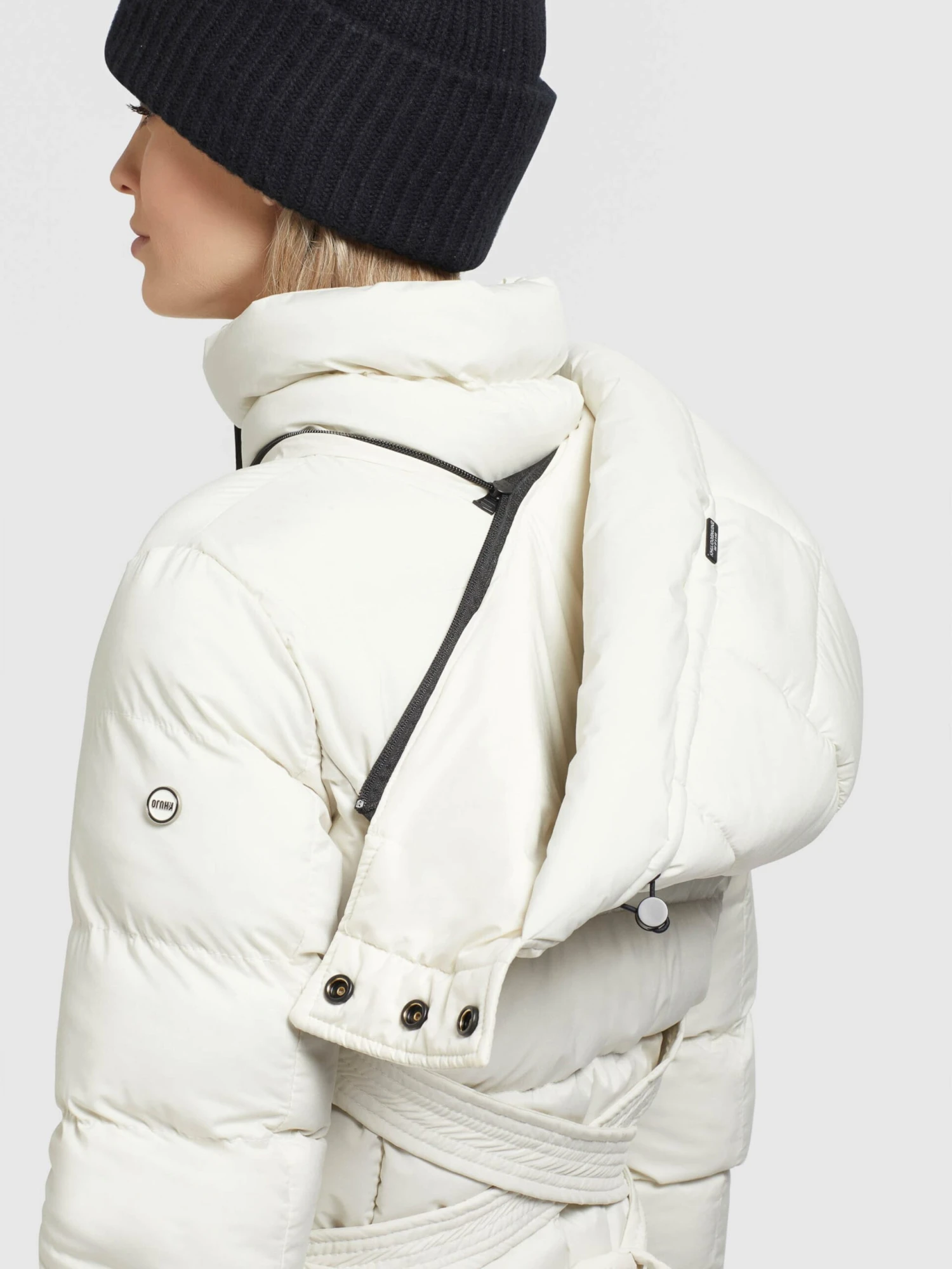 Khujo Wintermantels Wintermantel OLALLA MATT Dames Wolwit - Afbeelding 8