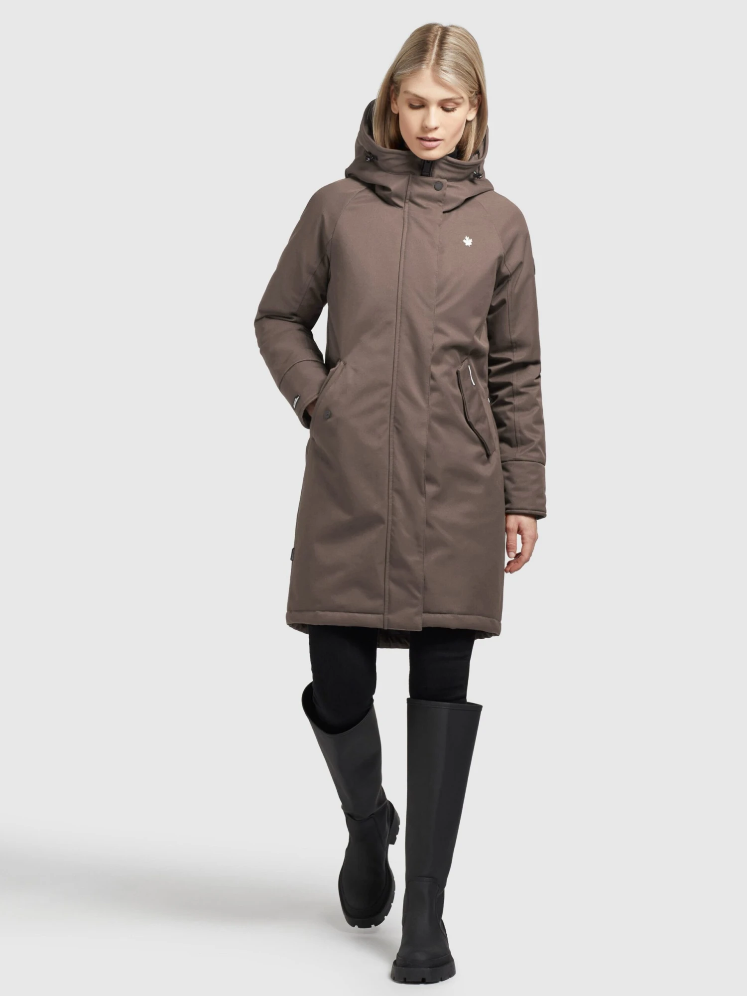 Khujo Parkas Tussenparka LARIA Dames Bruin - Afbeelding 3
