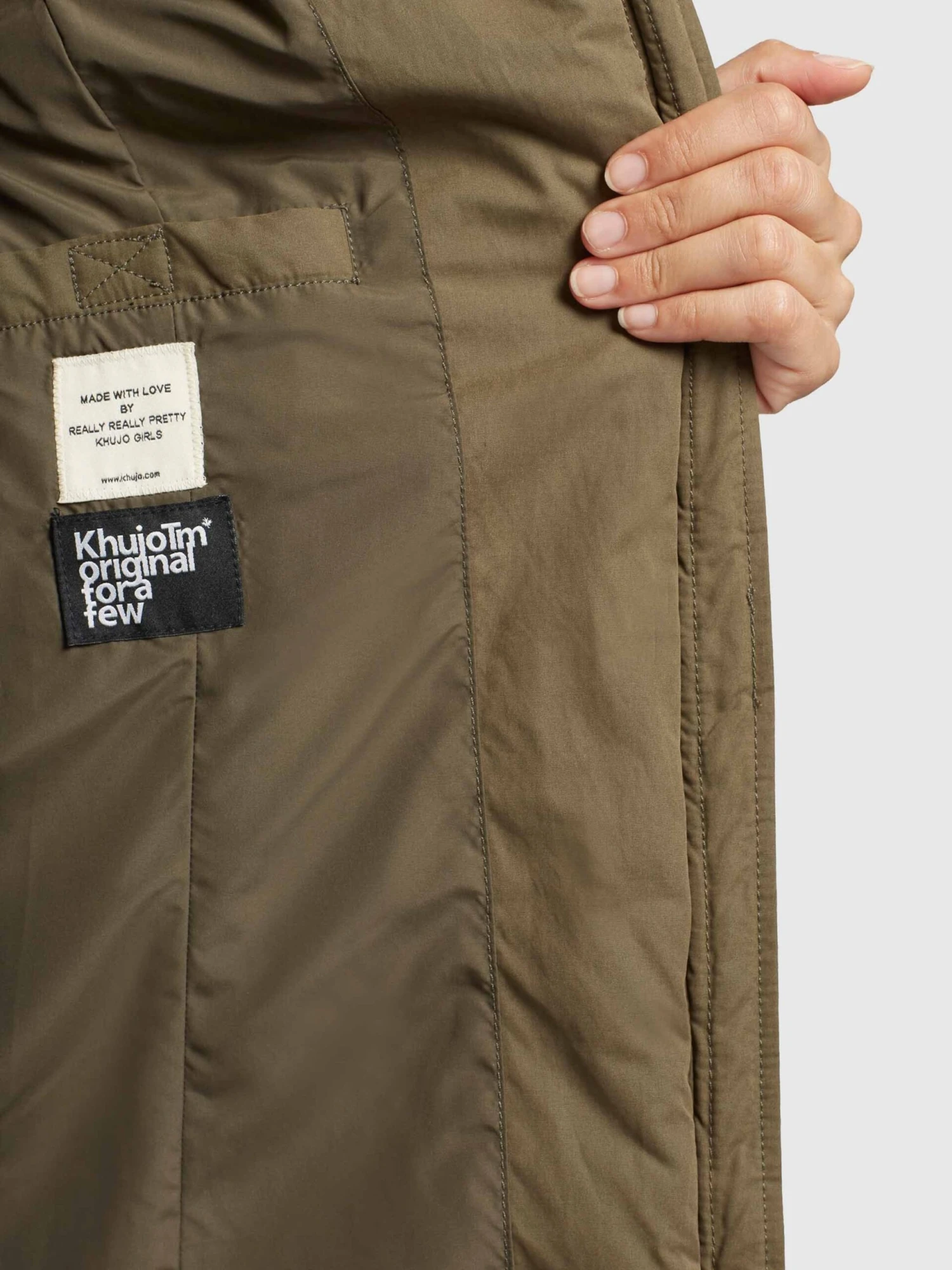 Khujo Winterjassen Winterjas Aibay Dames Kaki - Afbeelding 8