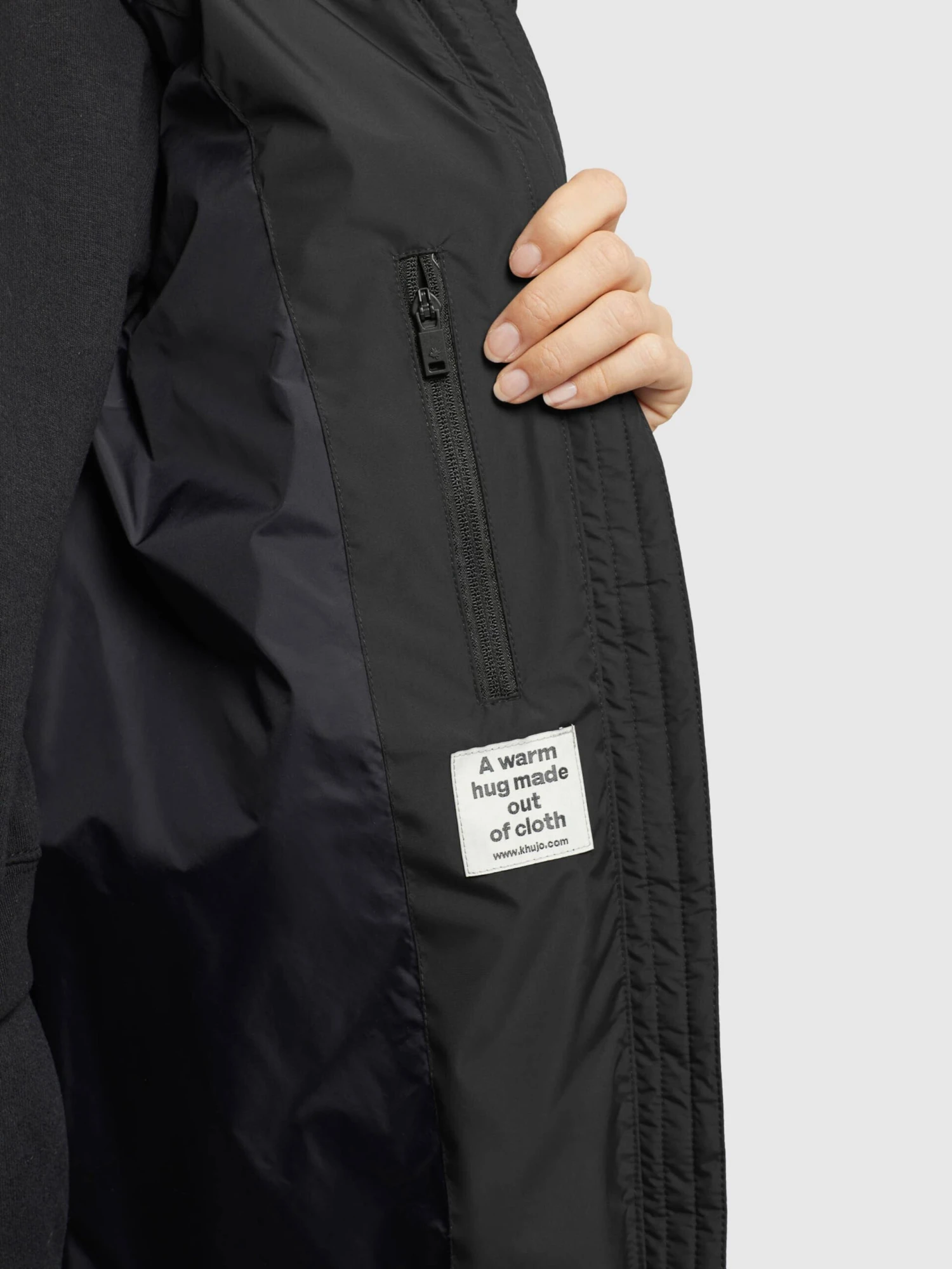 Khujo Wintermantels Wintermantel Soulani2 Dames Zwart - Afbeelding 2