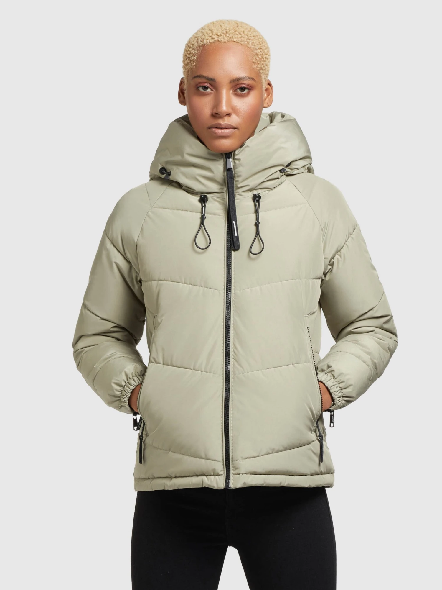 Khujo Winterjassen Winterjas Esila 3 Dames Lichtgroen - Afbeelding 2