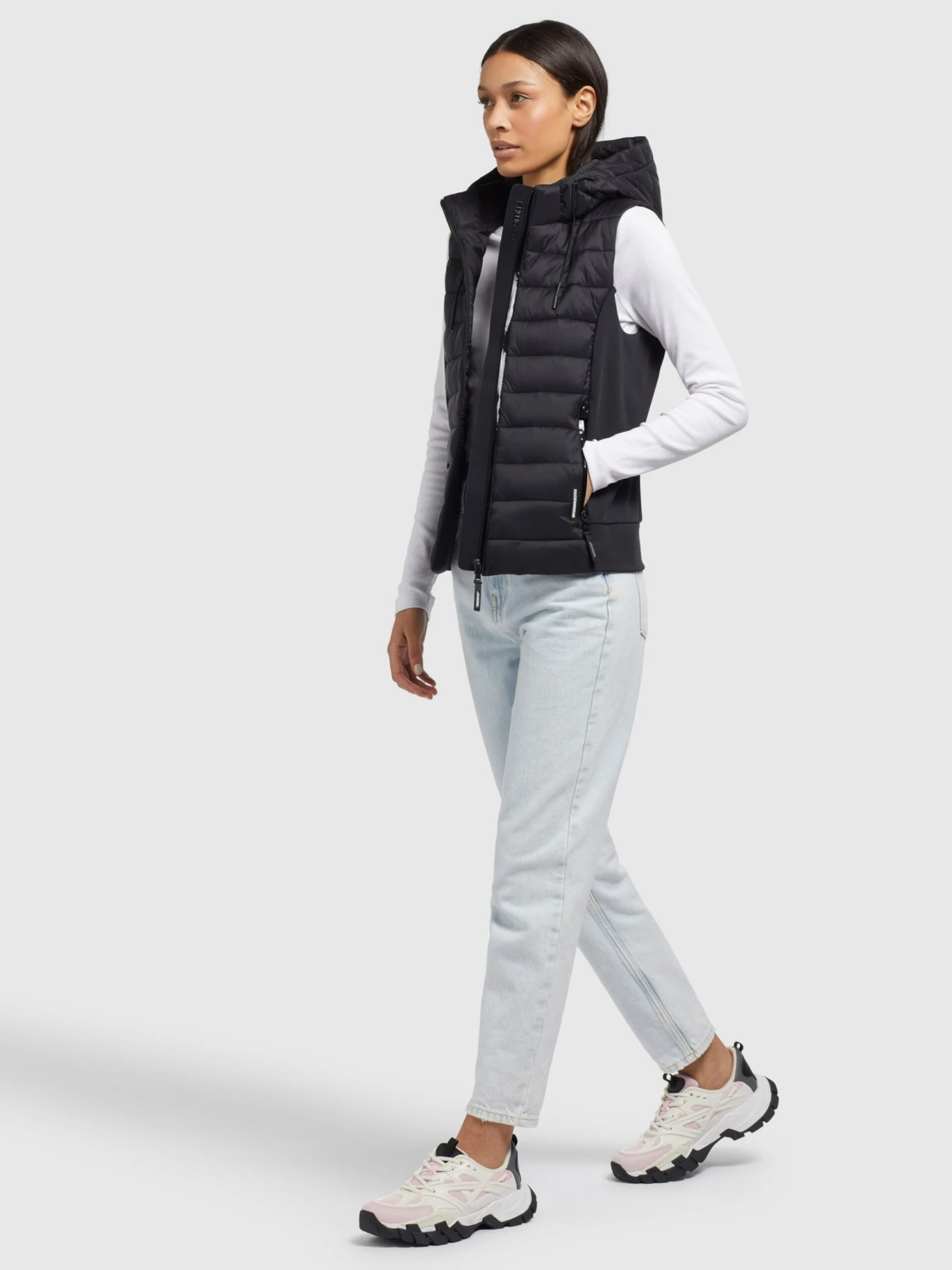 Khujo Bodywarmers Bodywarmer Fabia Matt Dames Zwart - Afbeelding 3