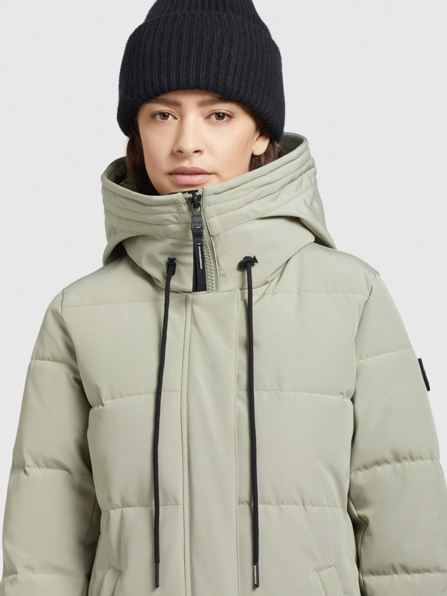 Khujo Wintermantels Wintermantel LOLL Dames Pastelgroen - Afbeelding 7