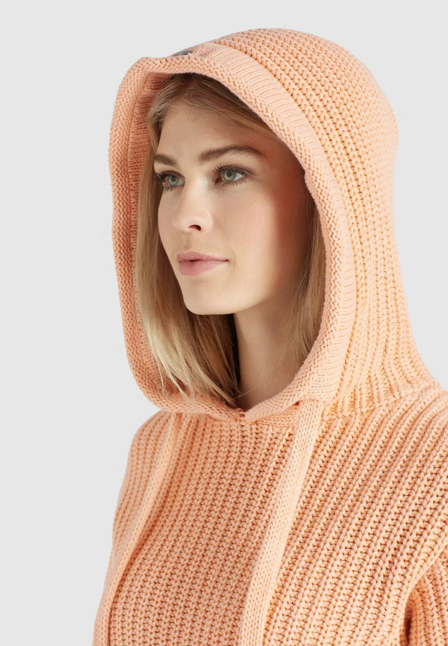 Khujo Hoodies Trui Hedvig Dames Abrikoos - Afbeelding 5