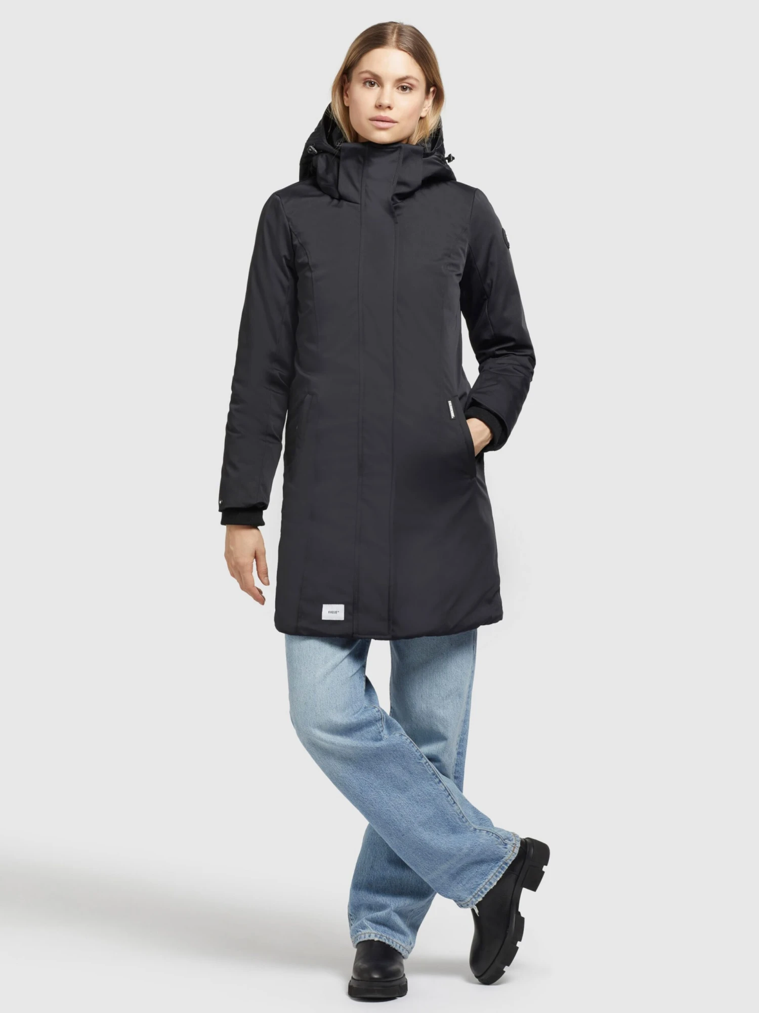 Khujo Wintermantels Wintermantel Blossom Dames Zwart - Afbeelding 3