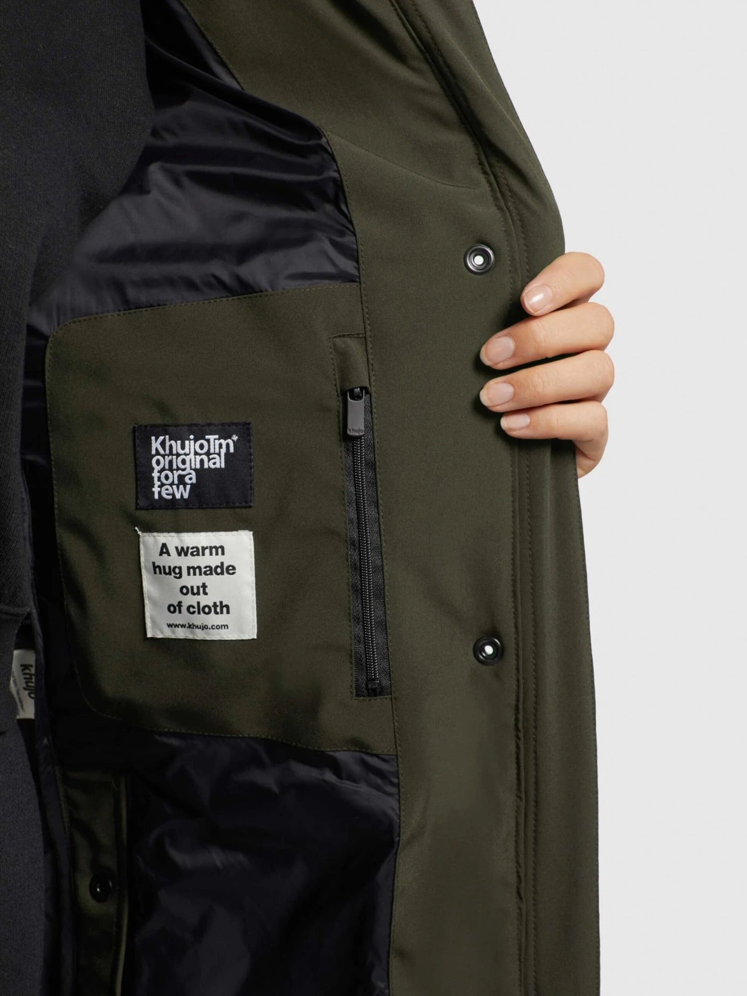 Khujo Tussenmantels Tussenmantel Namita Dames Donkergroen - Afbeelding 8