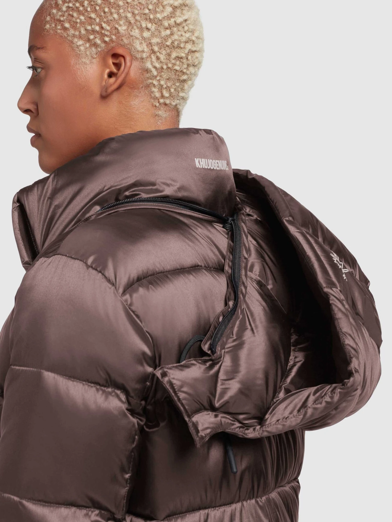 Khujo Winterjassen Winterjas Evona Dames Taupe - Afbeelding 8