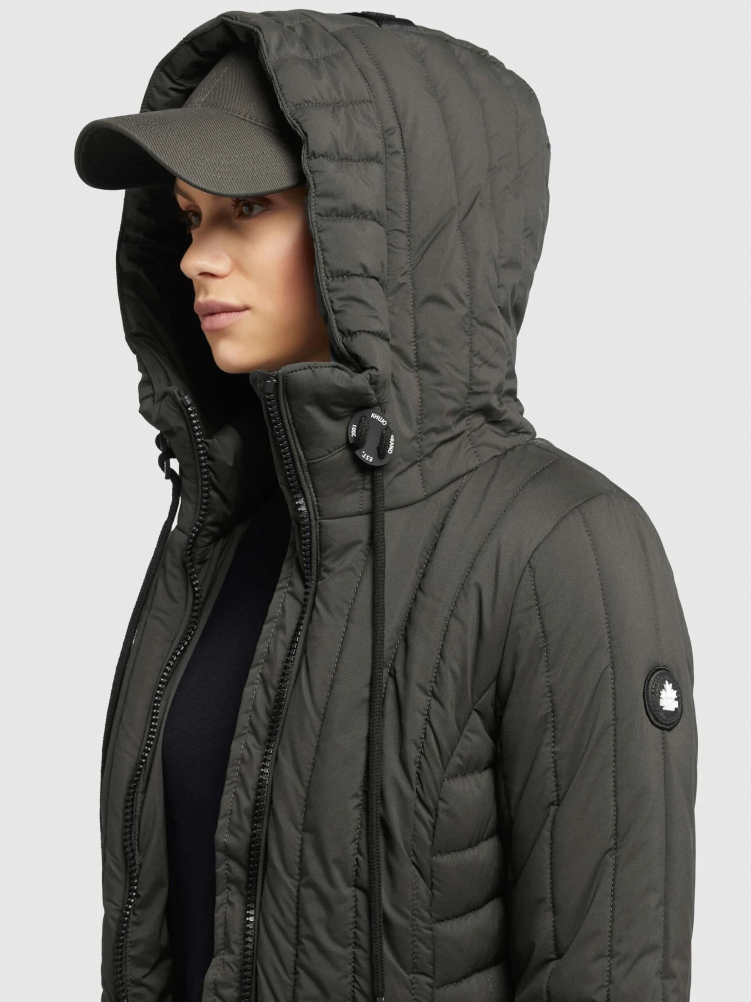 Khujo Winterjassen Winterjas Jerry Dames Olijfgroen - Afbeelding 7