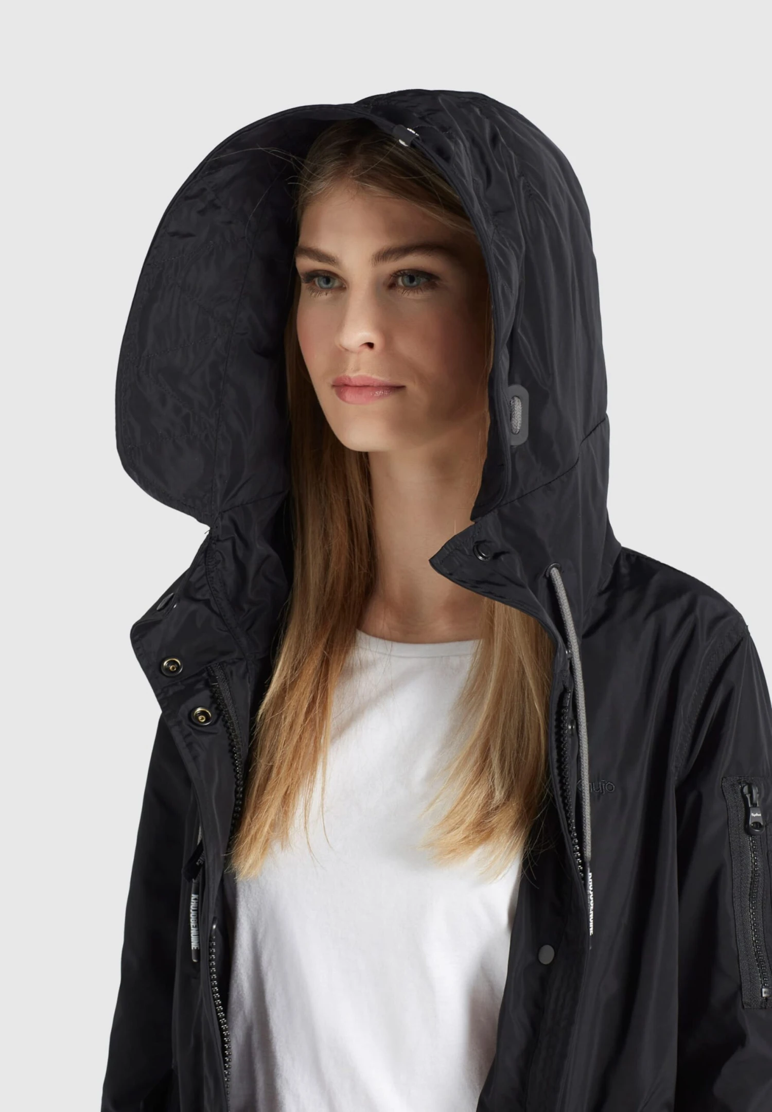 Khujo Parkas Tussenparka Catharina Dames Zwart - Afbeelding 6