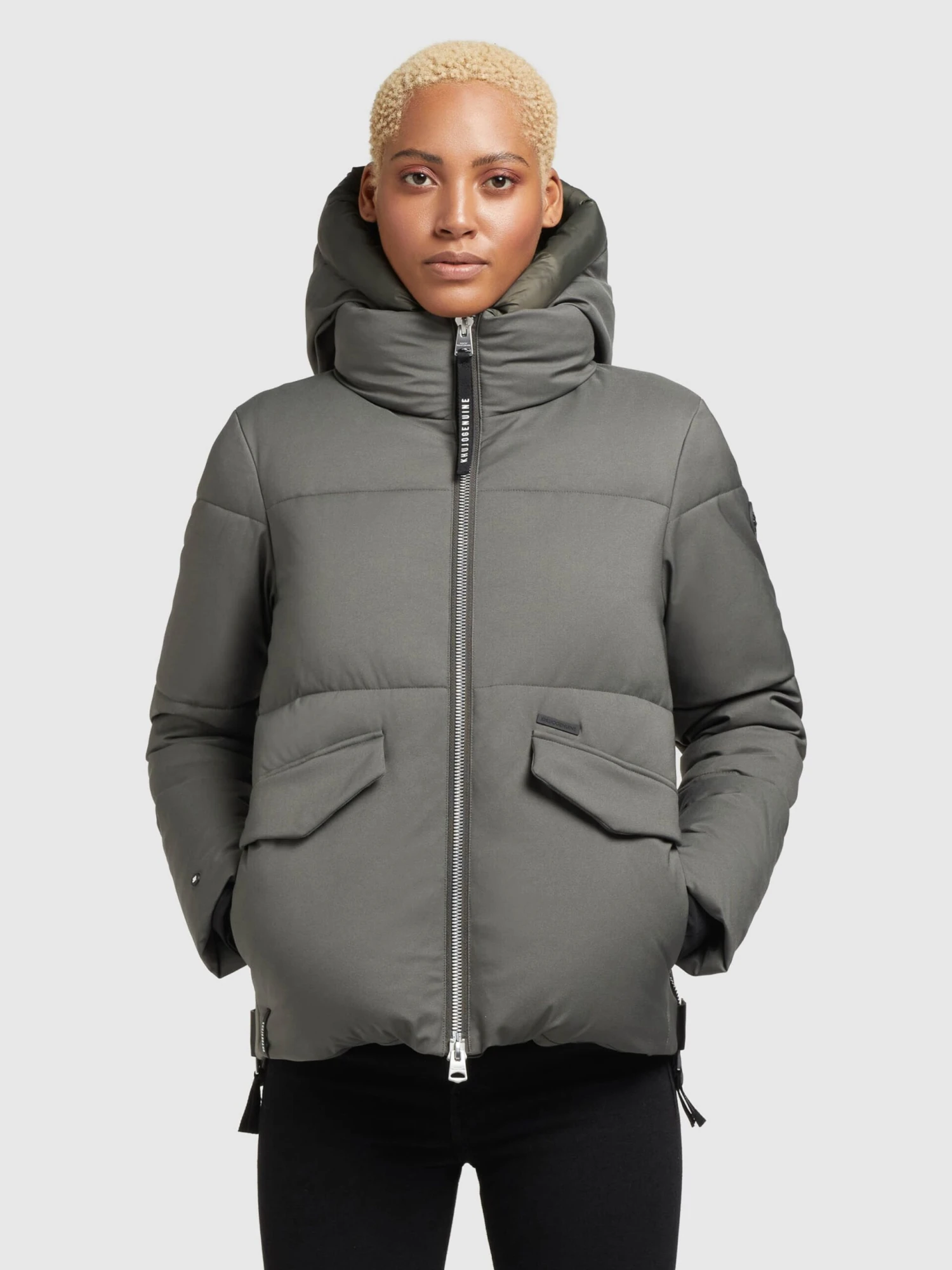 Khujo Winterjassen Winterjas Japura 2 Dames Kaki - Afbeelding 2