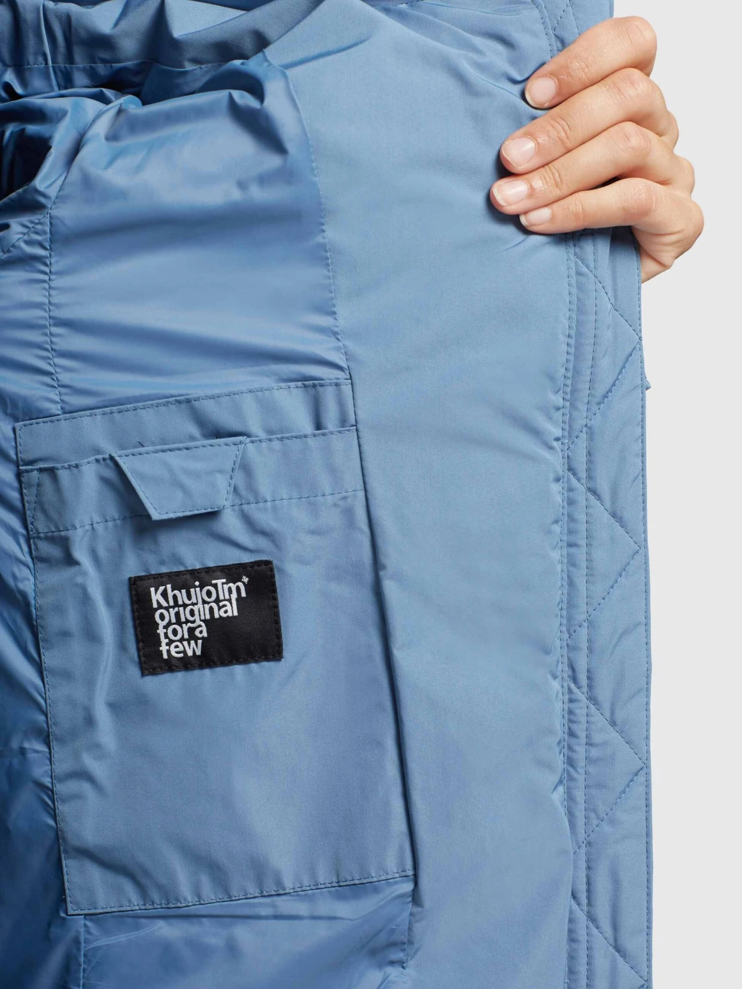 Khujo Wintermantels Wintermantel Ayleena Dames Lichtblauw - Afbeelding 8