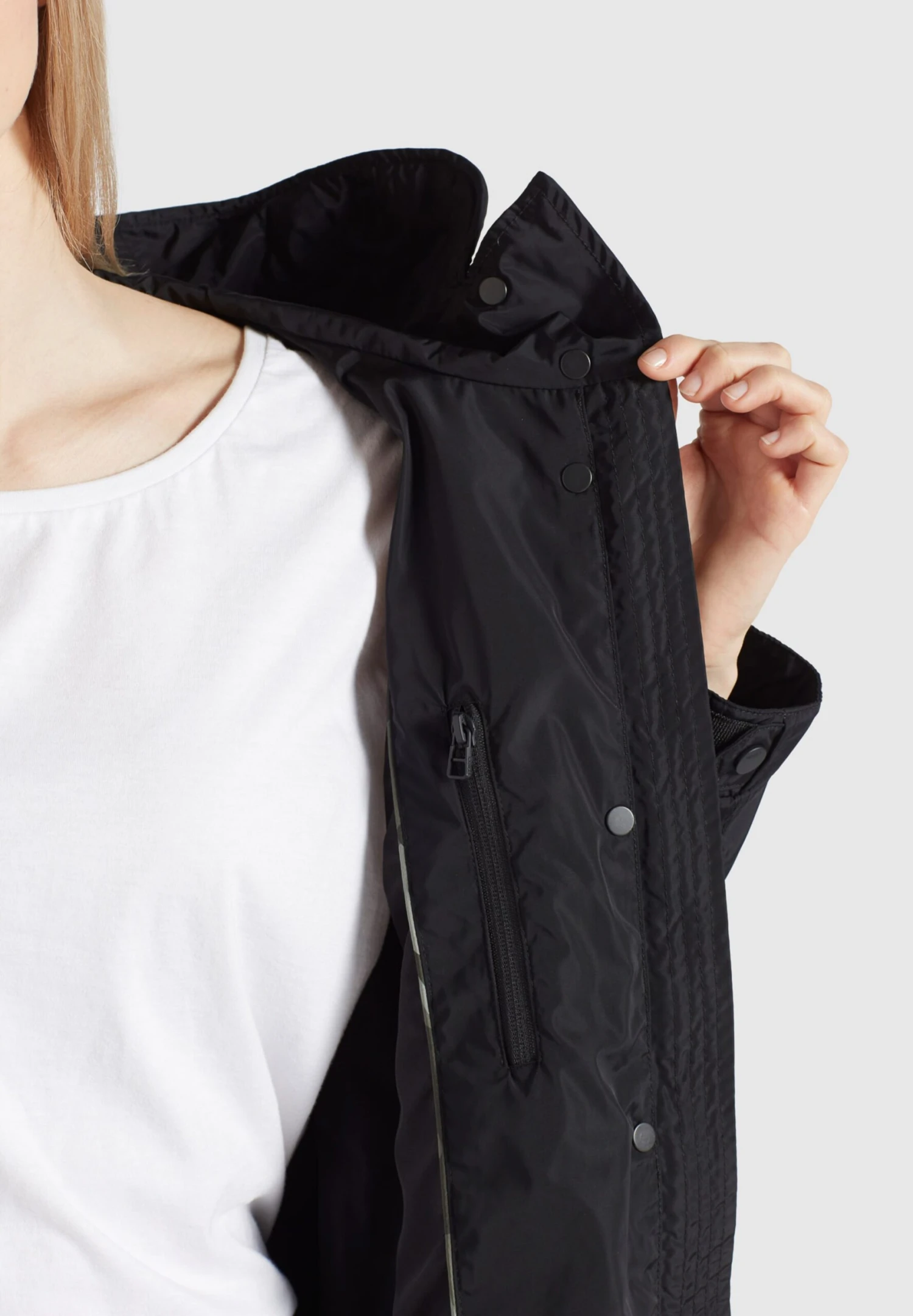 Khujo Parkas Tussenparka Catharina Dames Zwart - Afbeelding 7
