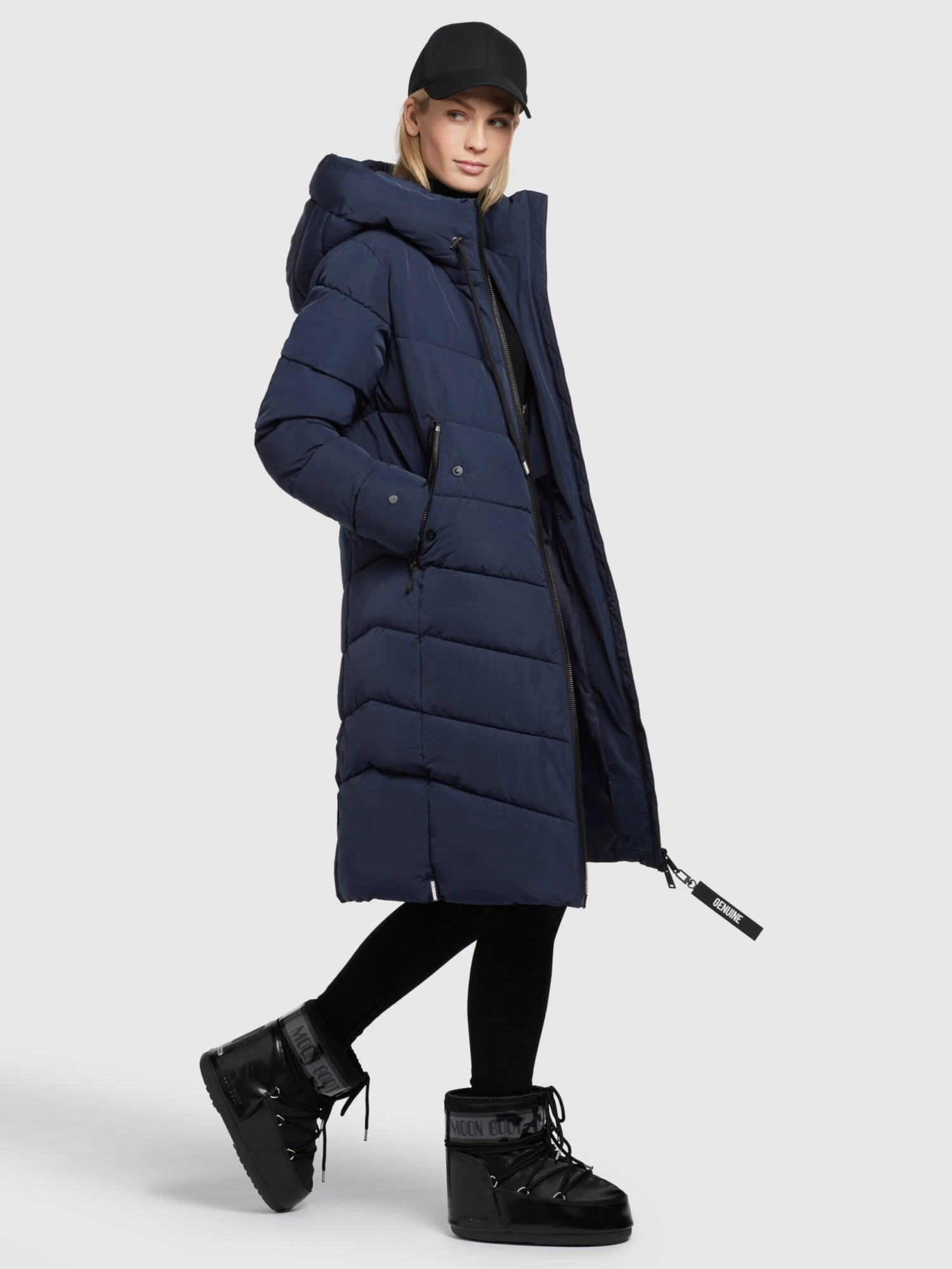 Khujo Tussenmantels Tussenmantel Klayd Dames Donkerblauw - Afbeelding 3