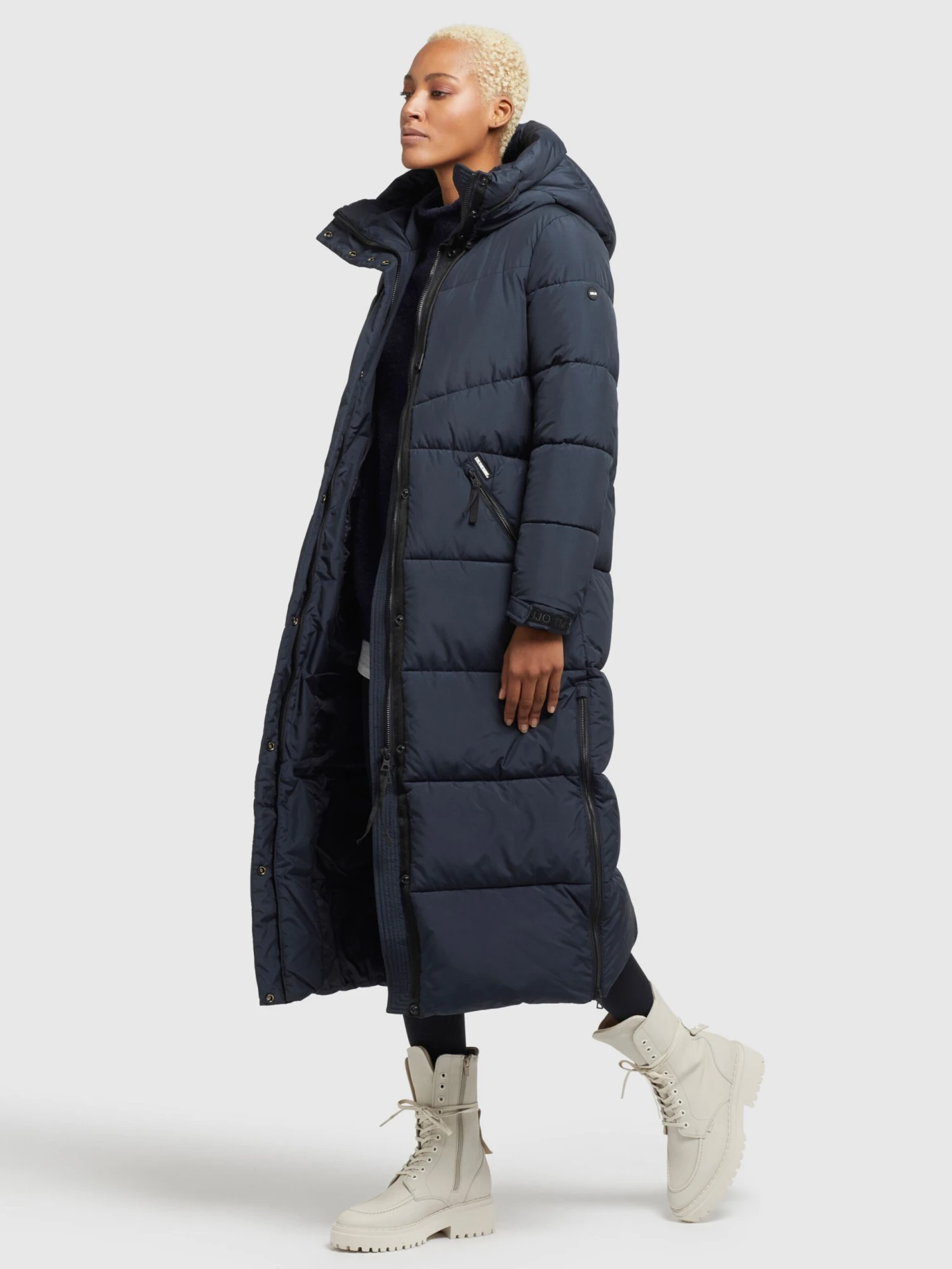 Khujo Wintermantels Wintermantel Shimanta 2 Dames Donkerblauw - Afbeelding 3