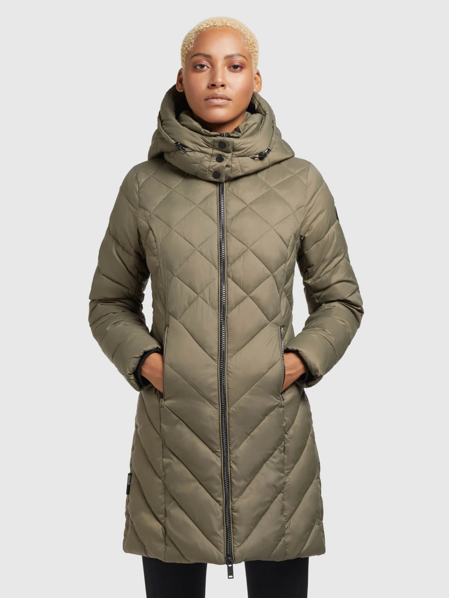 Khujo Tussenmantels Tussenmantel Aneth Dames Kaki - Afbeelding 2