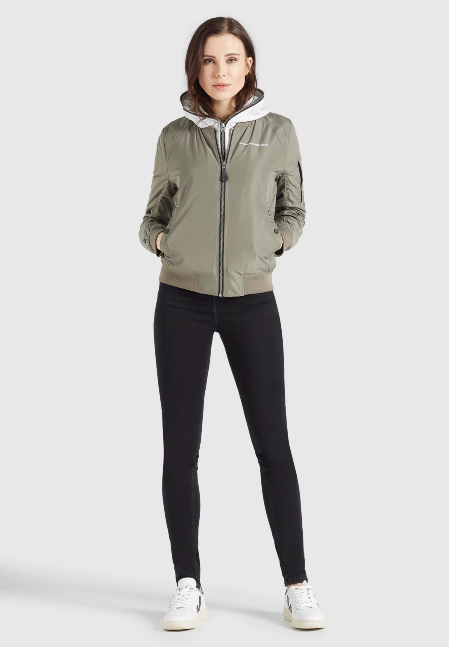 Khujo Winterjassen Winterjas LARIFA Dames Kaki - Afbeelding 3