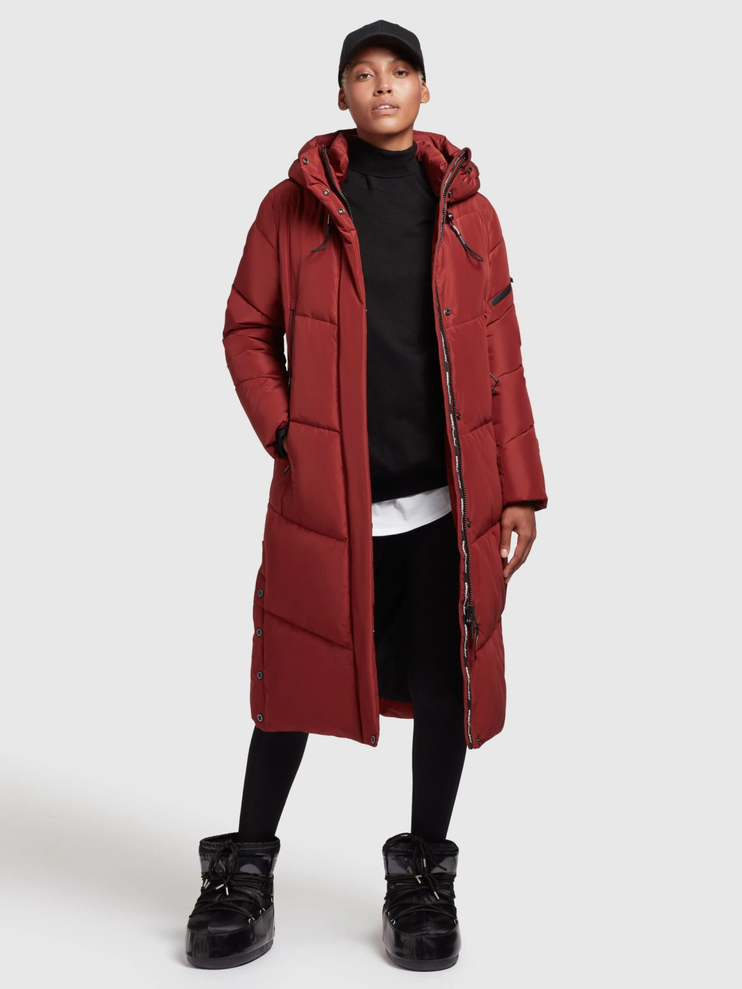 Khujo Tussenmantels Tussenmantel Dames Donkerrood - Afbeelding 6