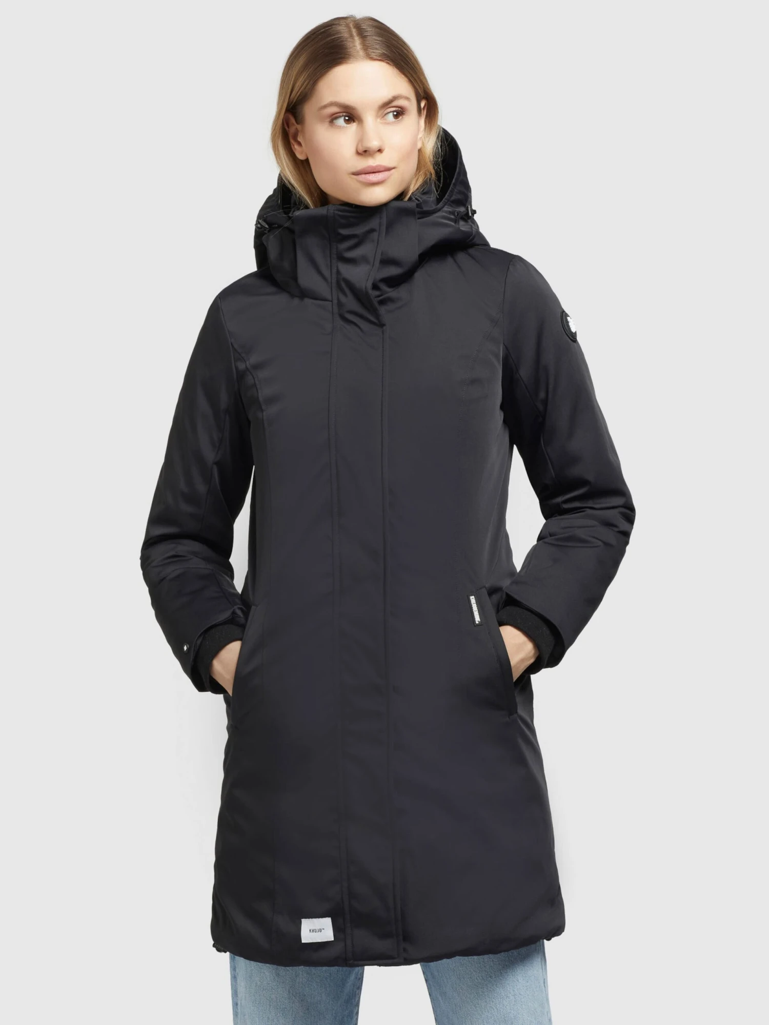 Khujo Wintermantels Wintermantel Blossom Dames Zwart - Afbeelding 2