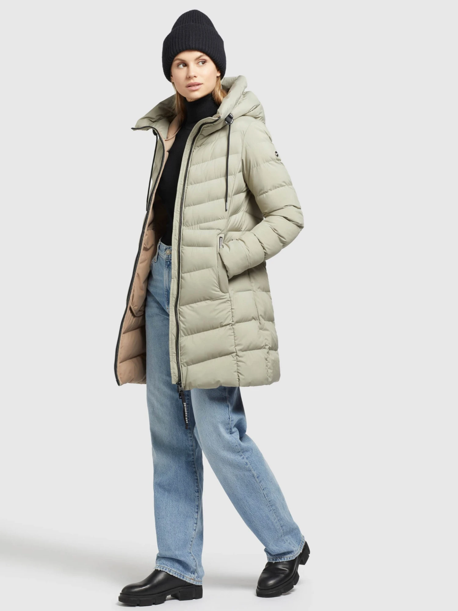 Khujo Korte Mantels Wintermantel Tuhani Dames Pastelgroen - Afbeelding 6