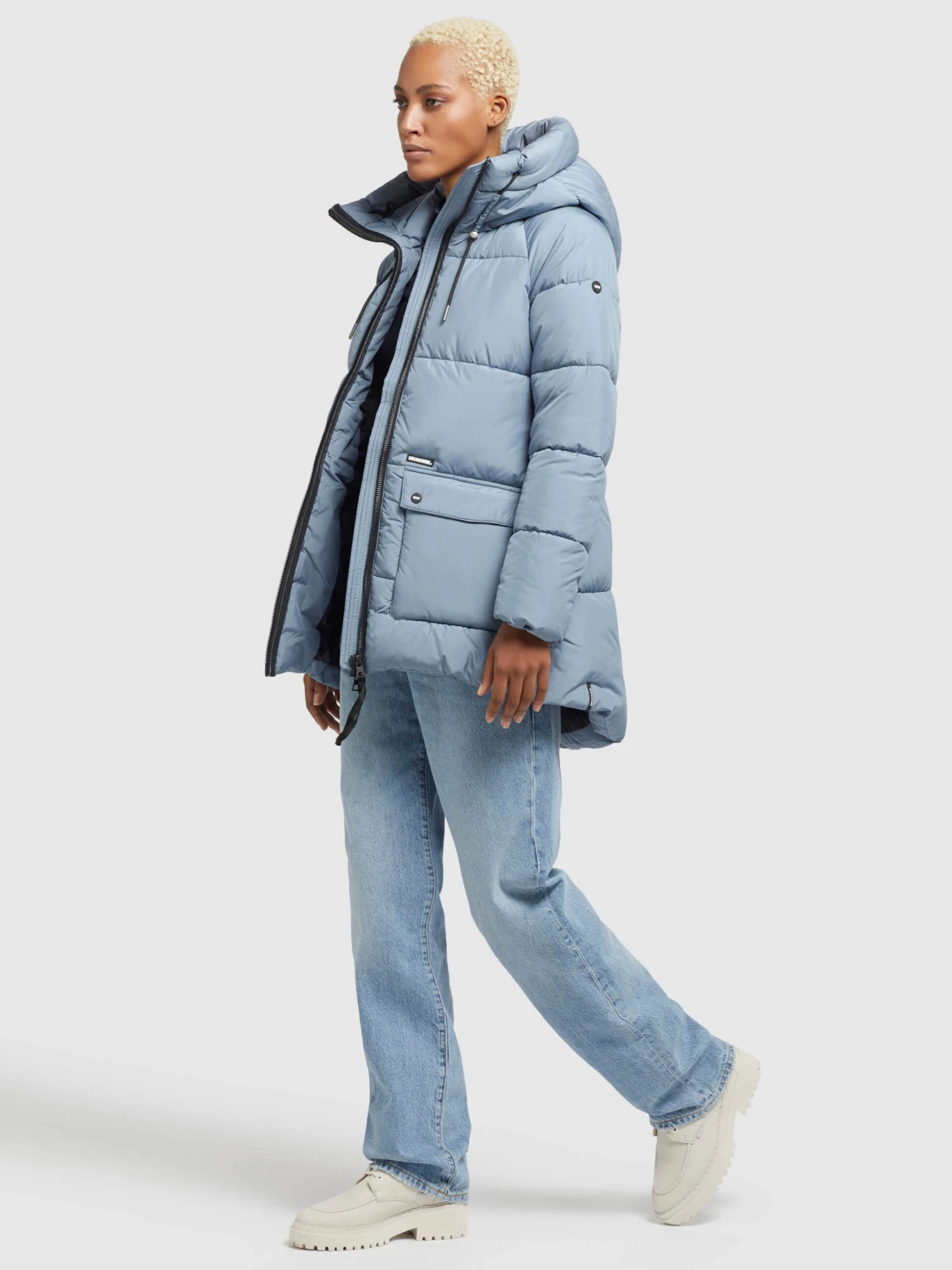 Khujo Tussenjassen Tussenjas Pheobe Dames Lichtblauw - Afbeelding 6