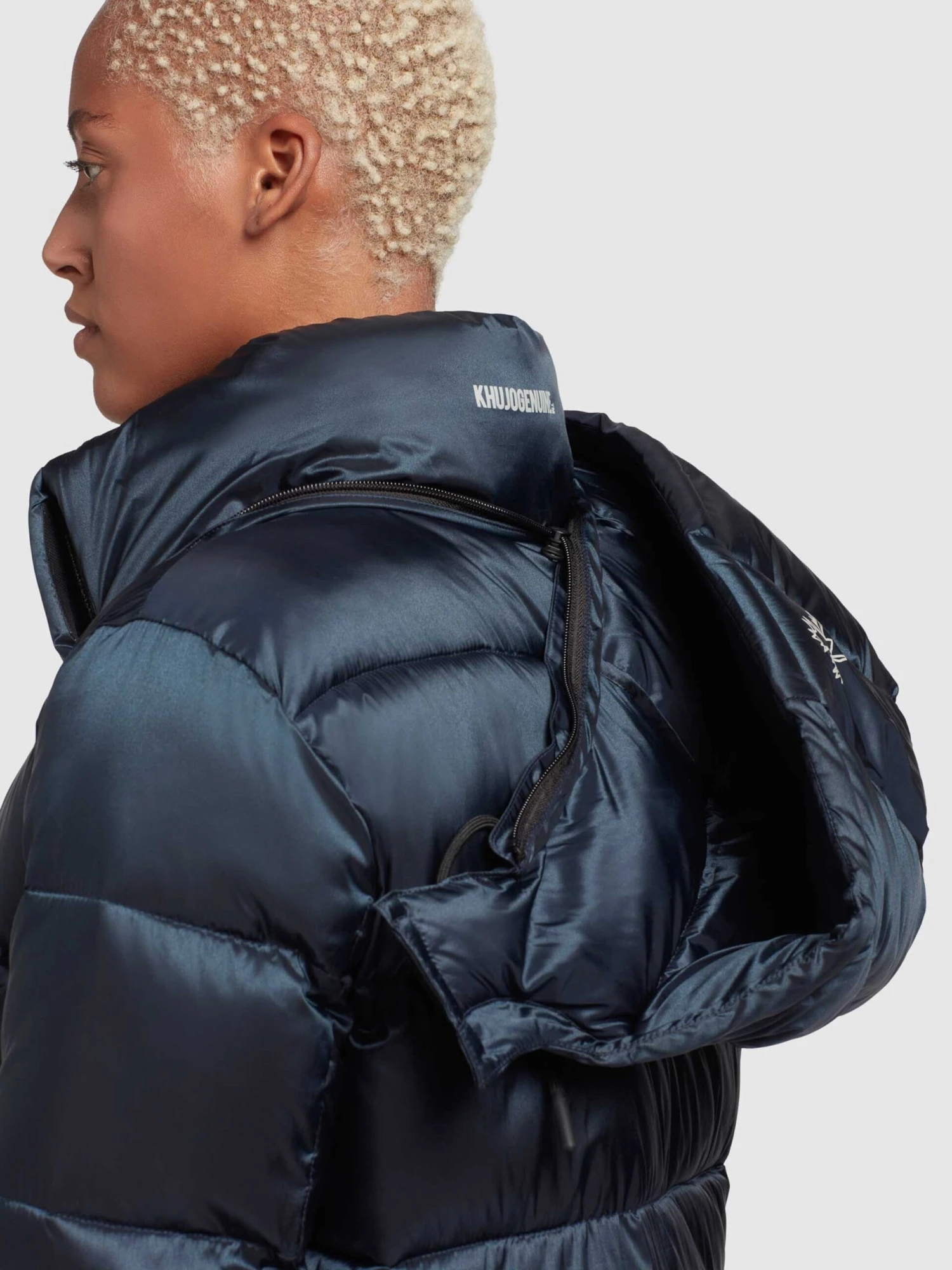 Khujo Winterjassen Winterjas Evona Dames Nachtblauw - Afbeelding 8